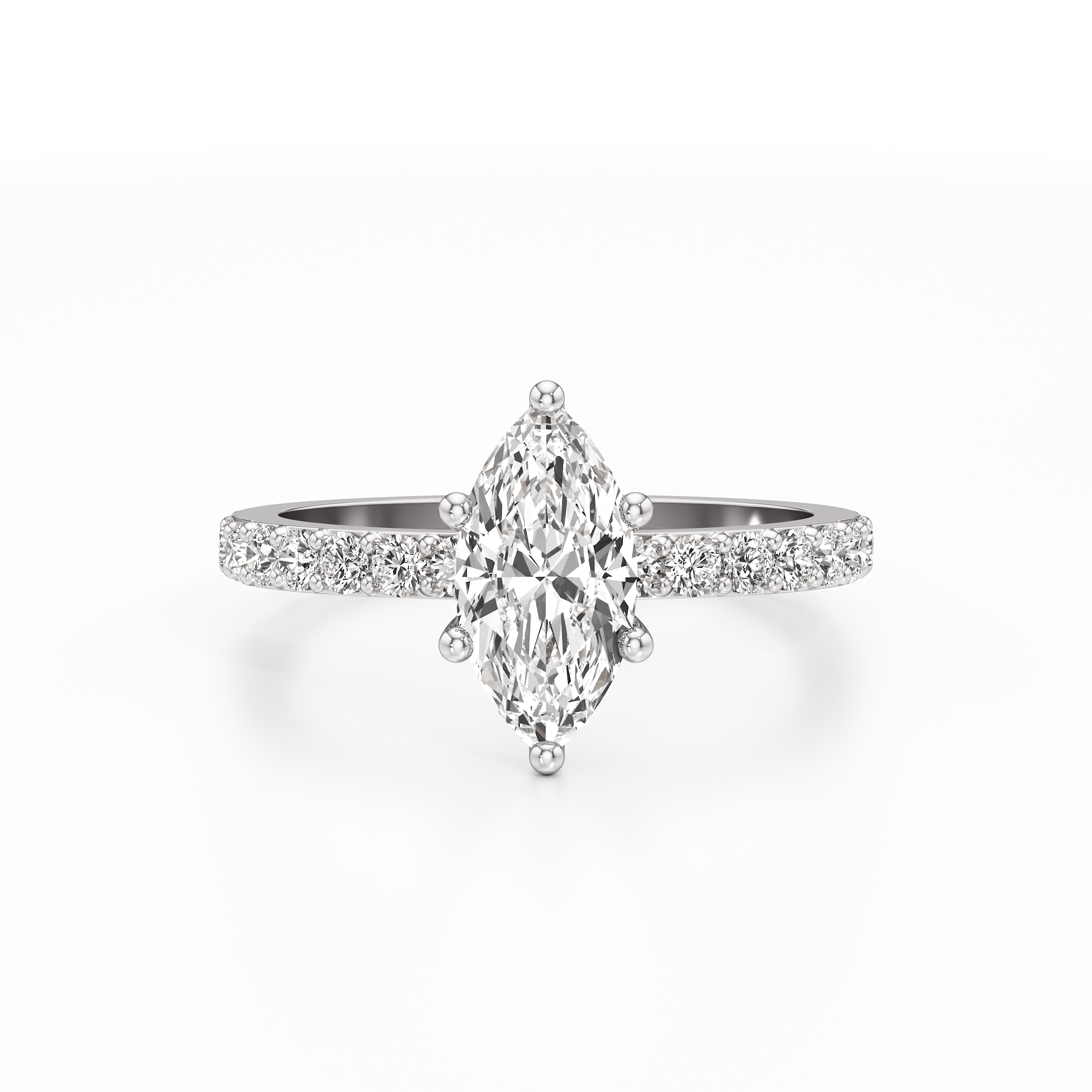 Classic Marquise Pave Ring