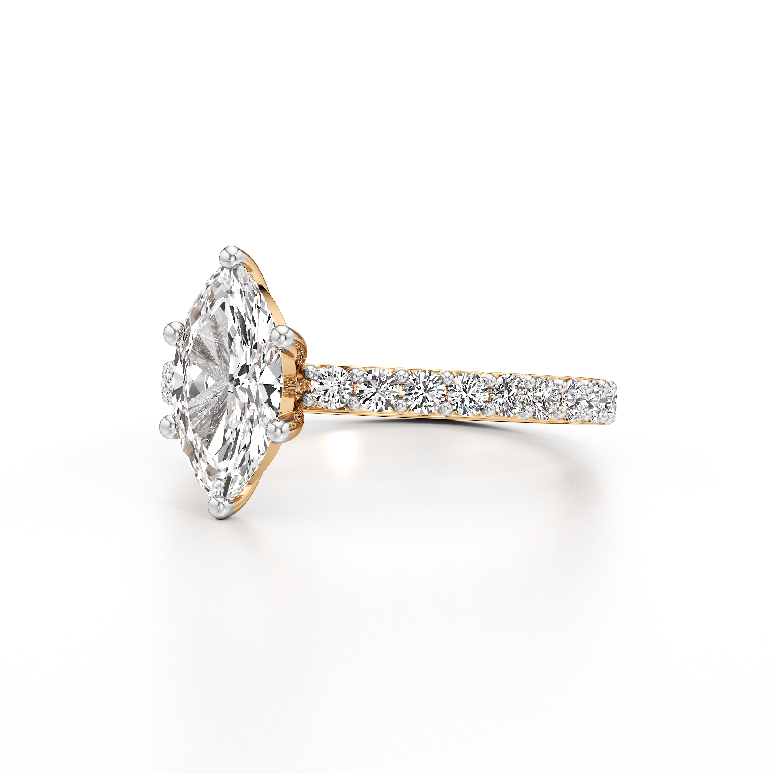 Classic Marquise Pave Ring