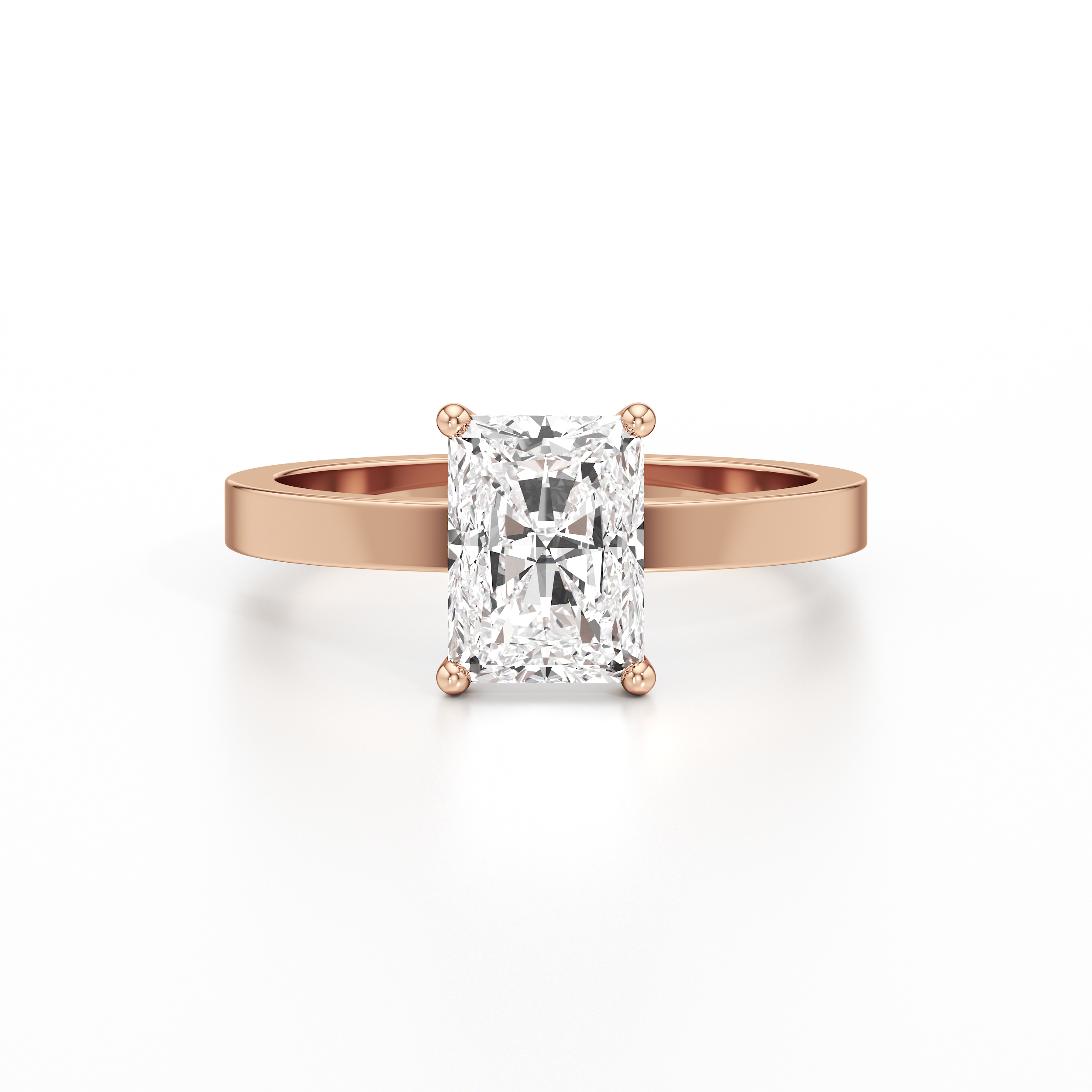 Classic Solitaire Radiant Ring