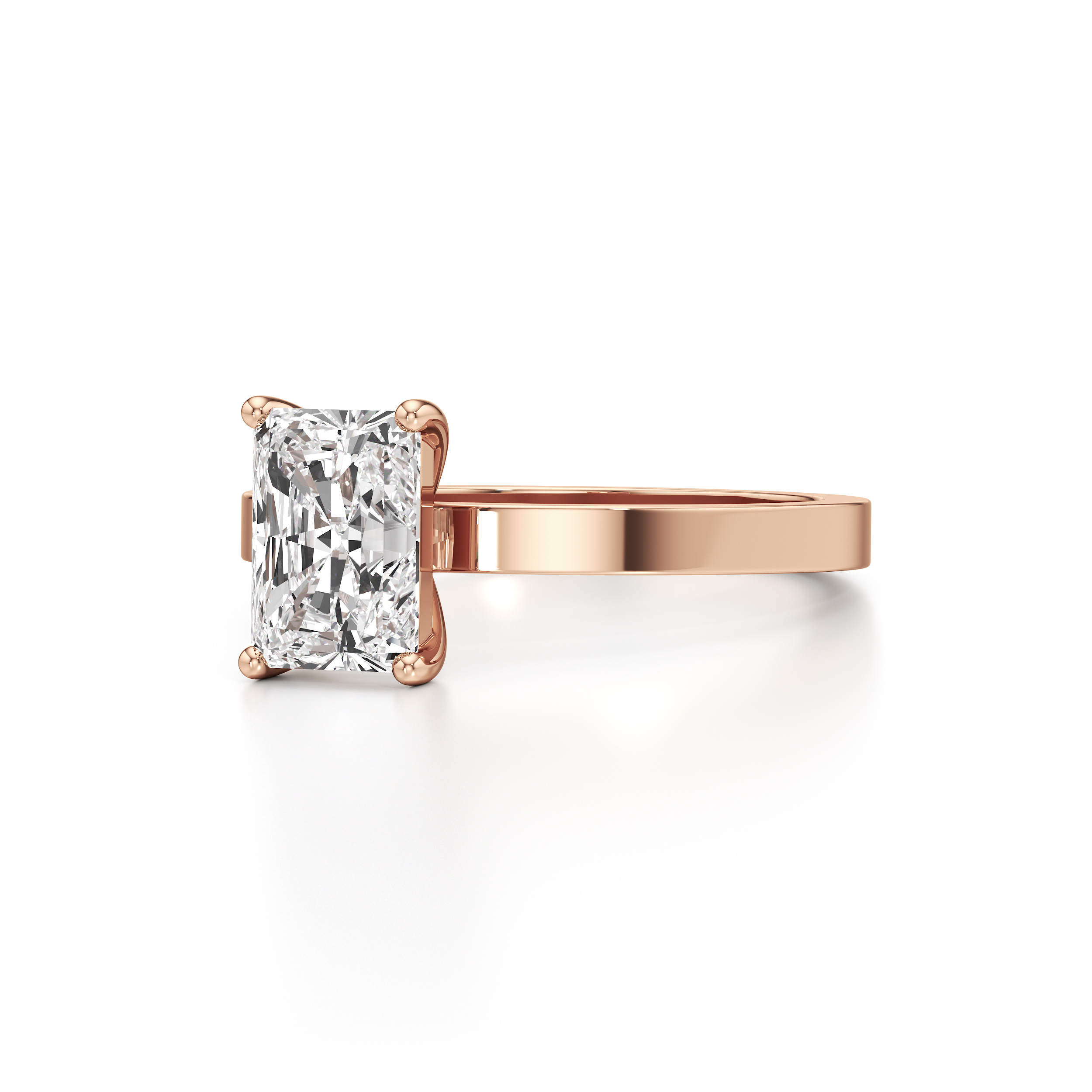 Classic Solitaire Radiant Ring