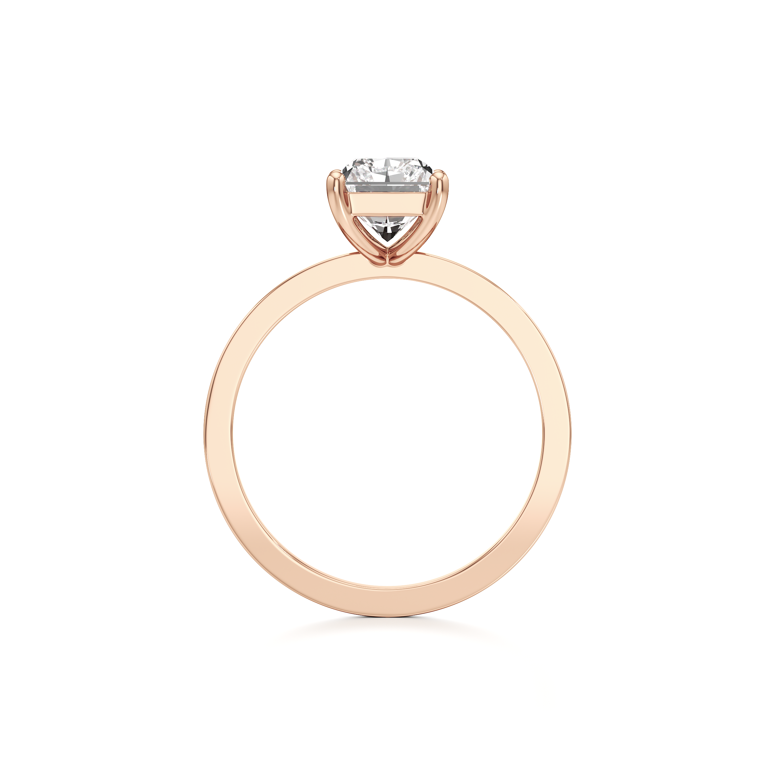 Classic Solitaire Radiant Ring