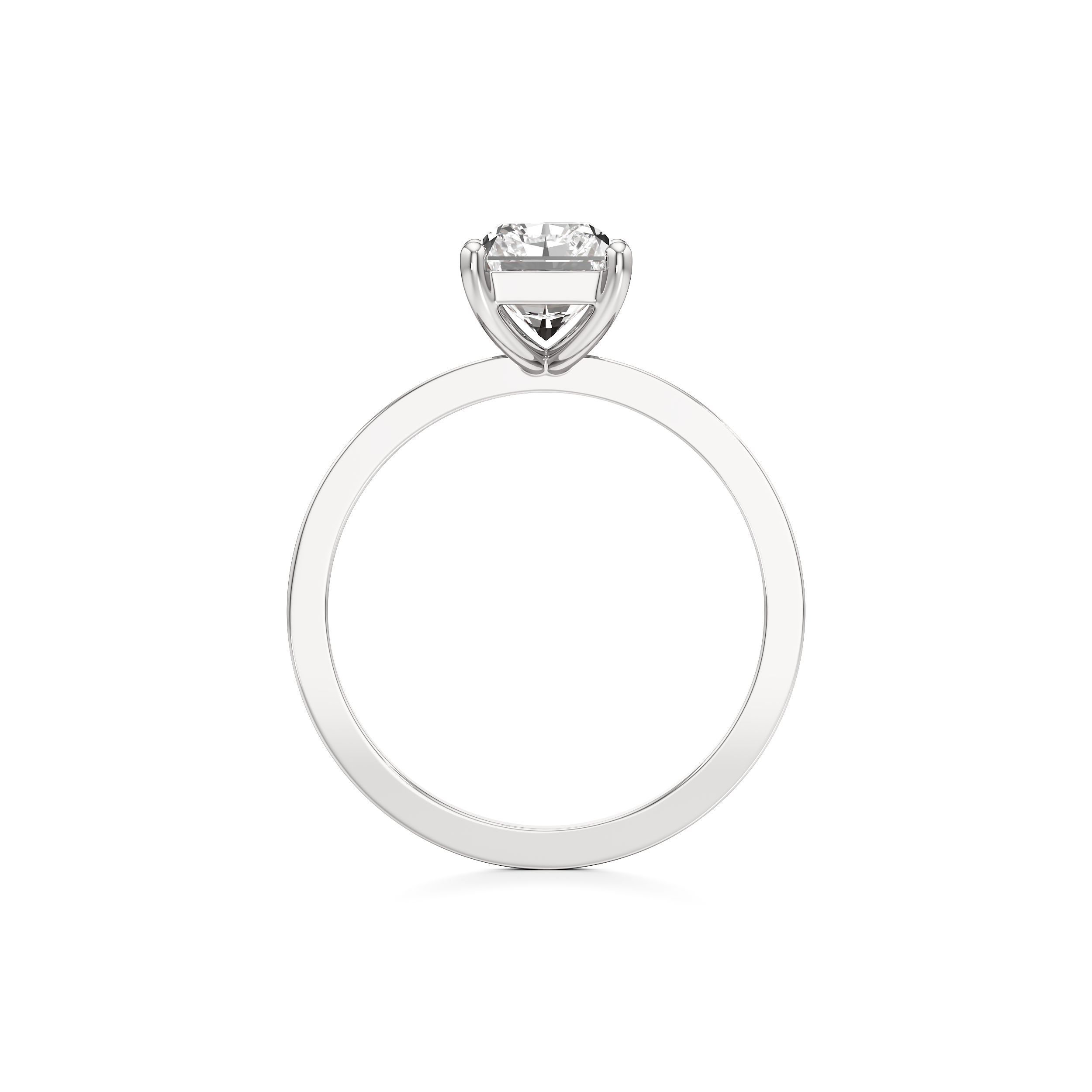 Classic Solitaire Radiant Ring