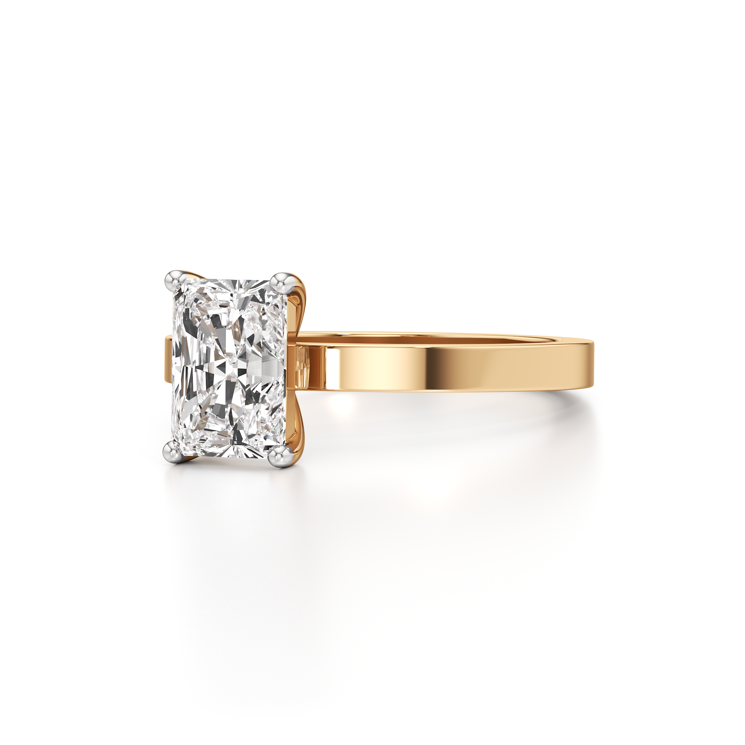 Classic Solitaire Radiant Ring