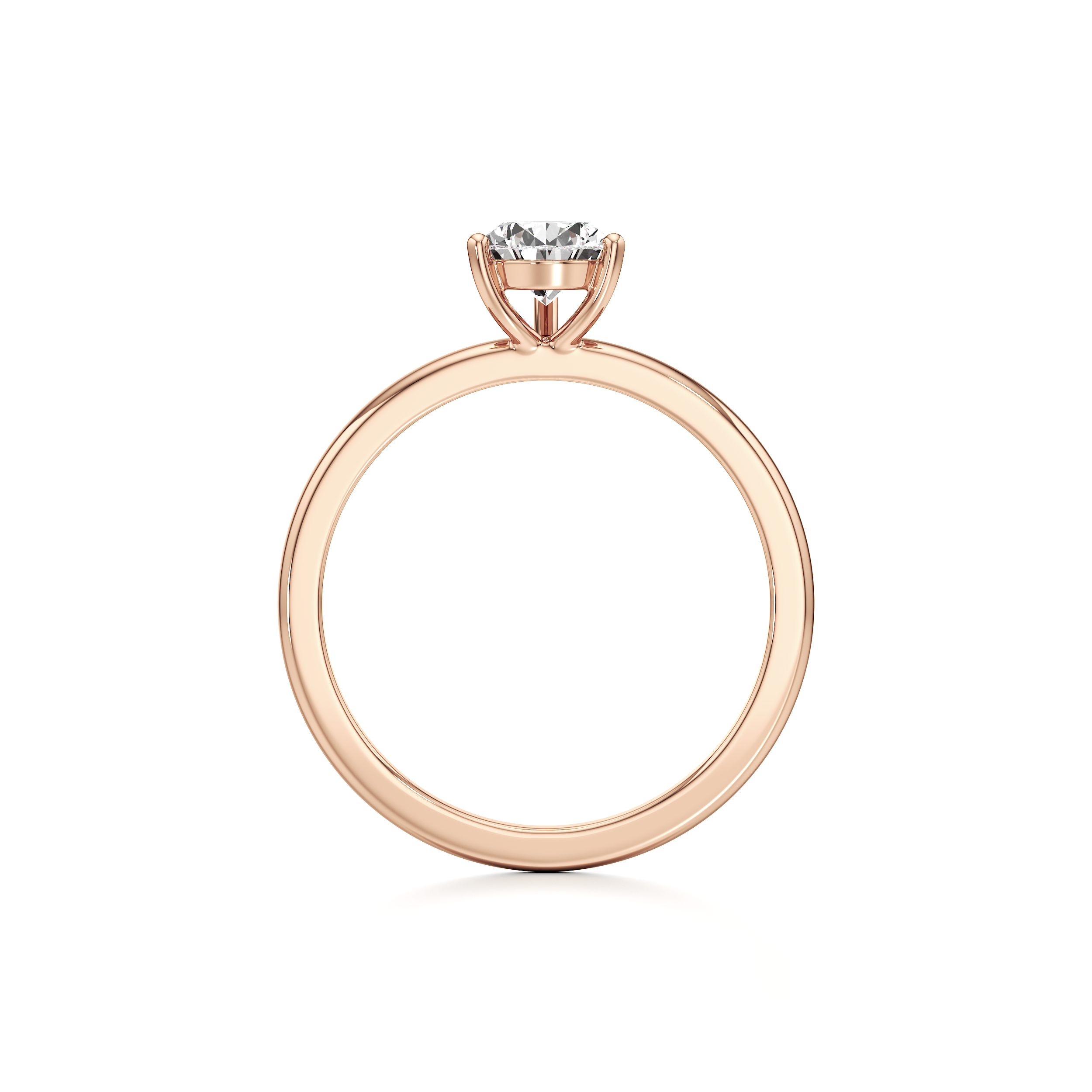 Classic Solitaire Pear Ring