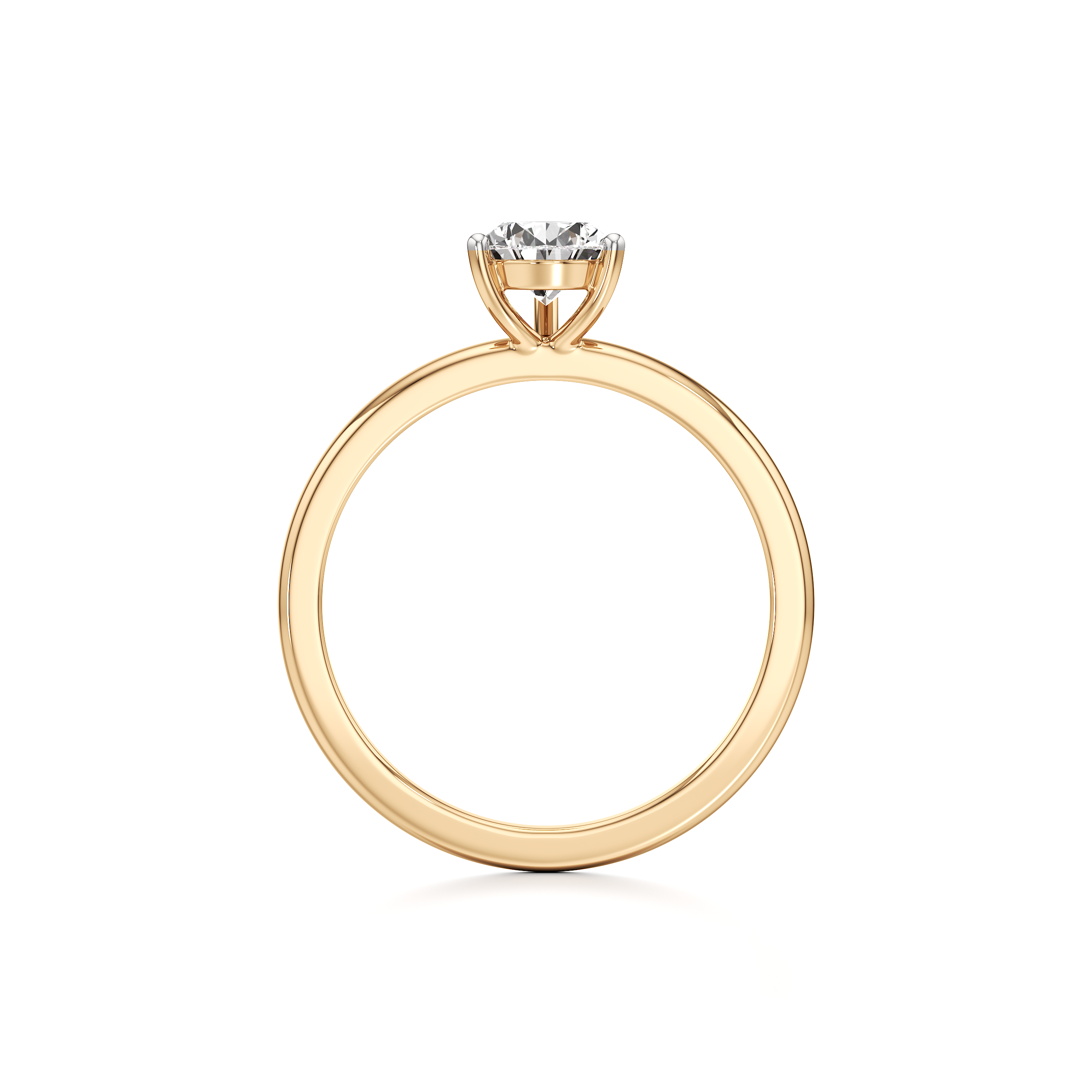 Classic Solitaire Pear Ring