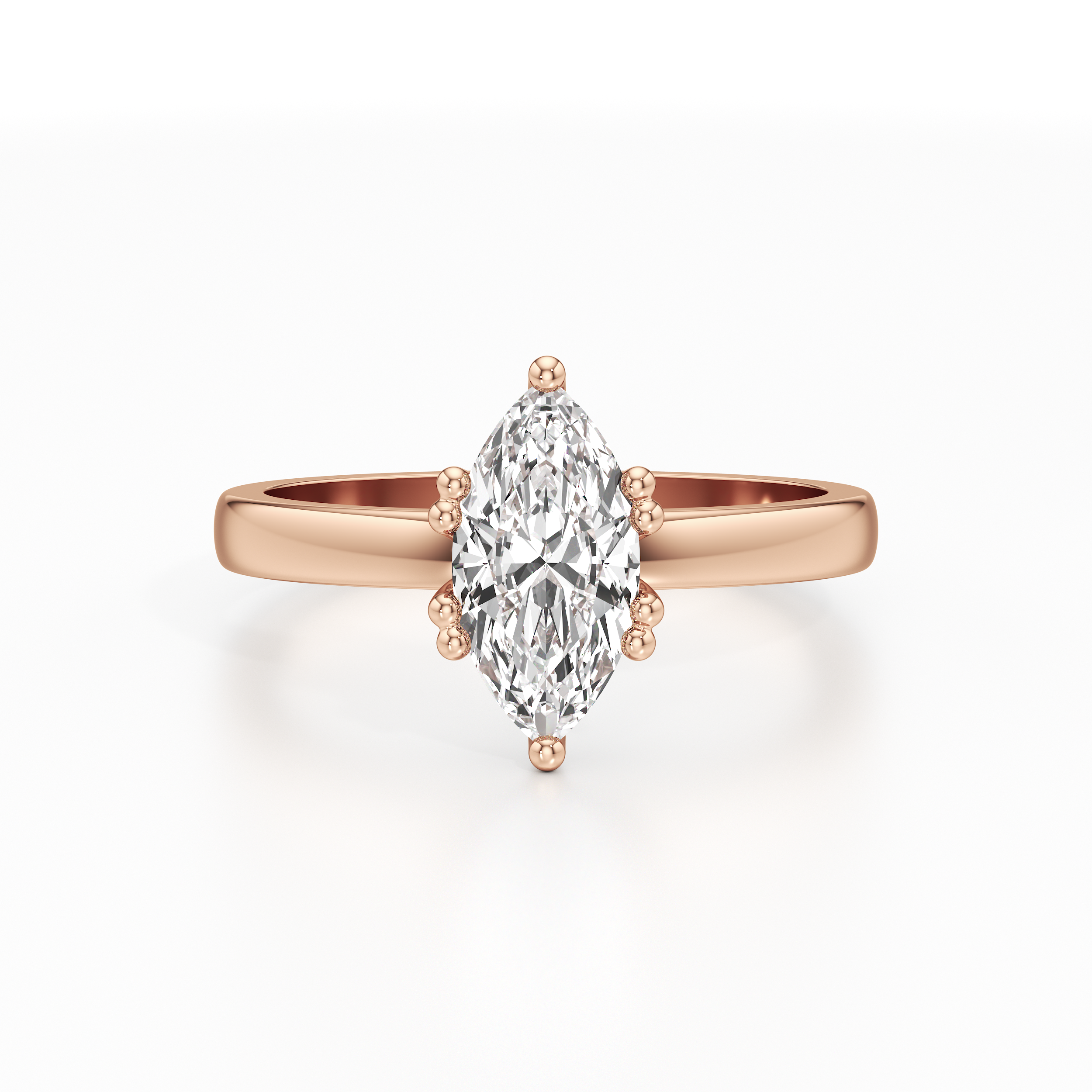Classic Solitaire Marquise Ring