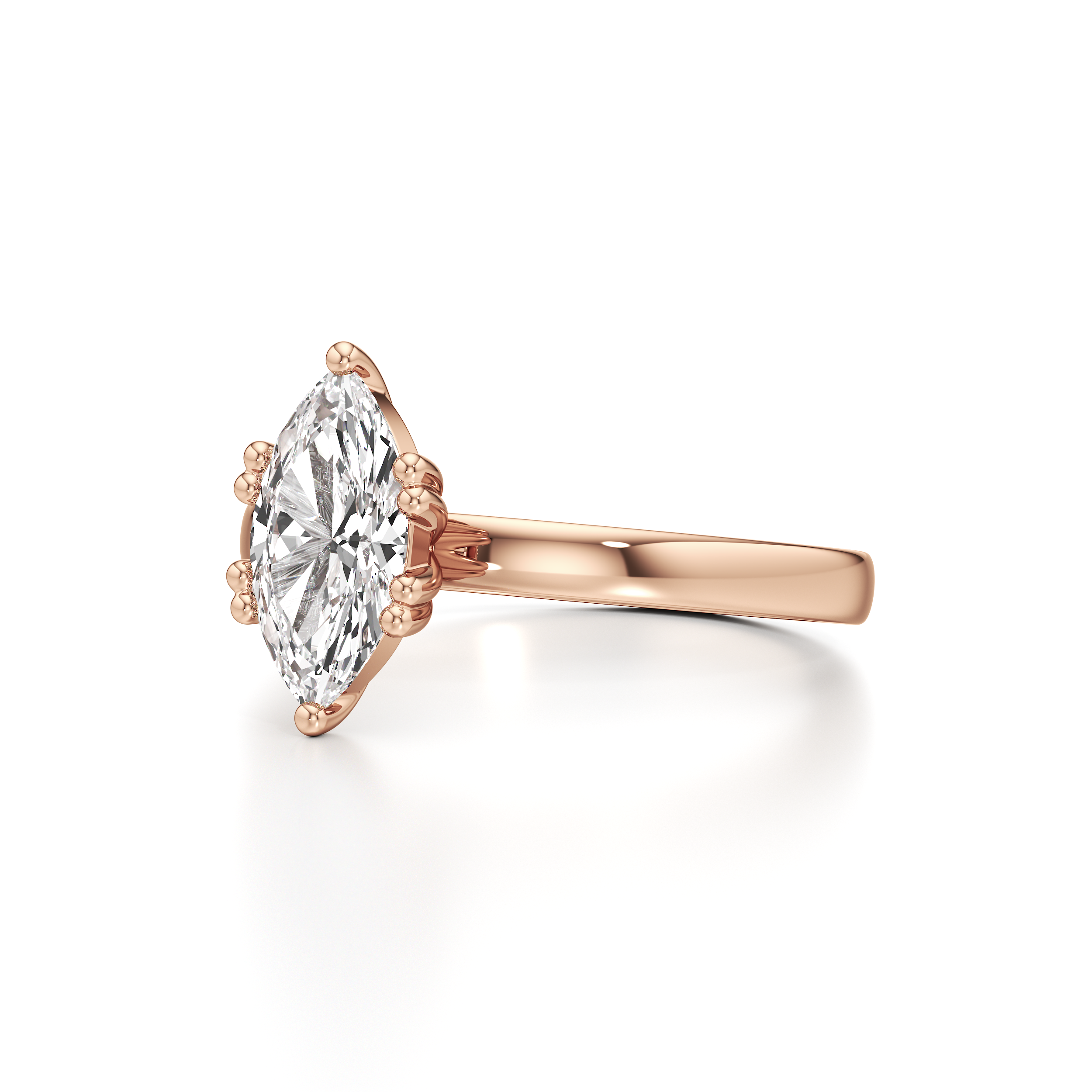 Classic Solitaire Marquise Ring