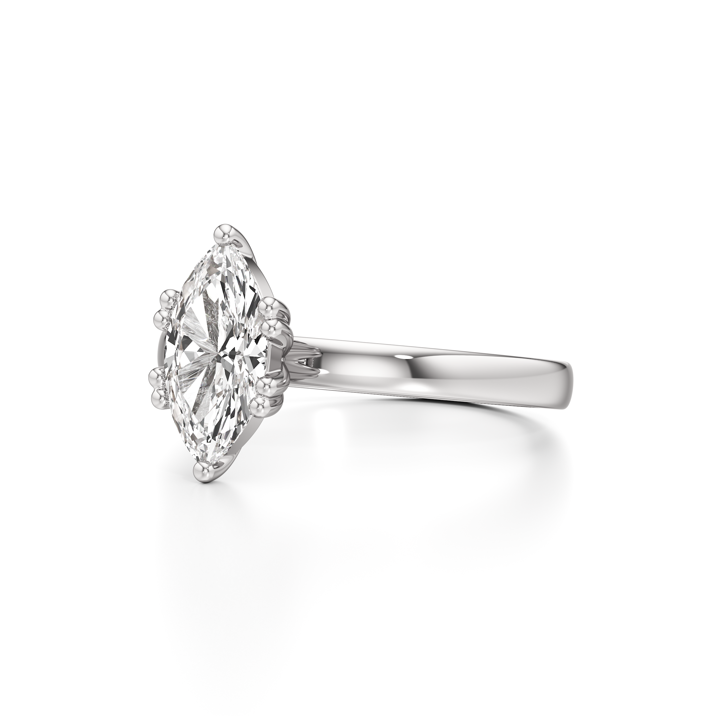 Classic Solitaire Marquise Ring
