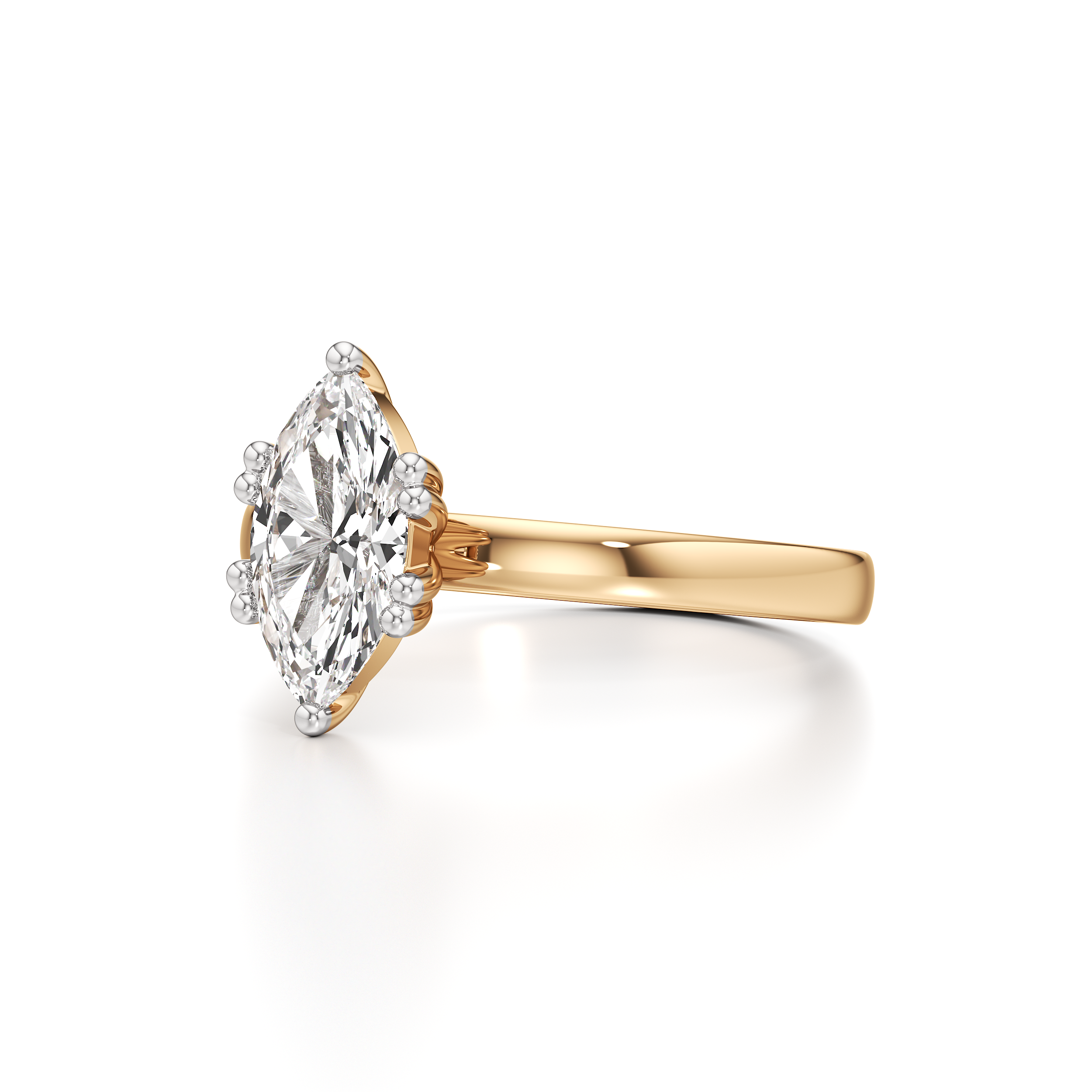 Classic Solitaire Marquise Ring