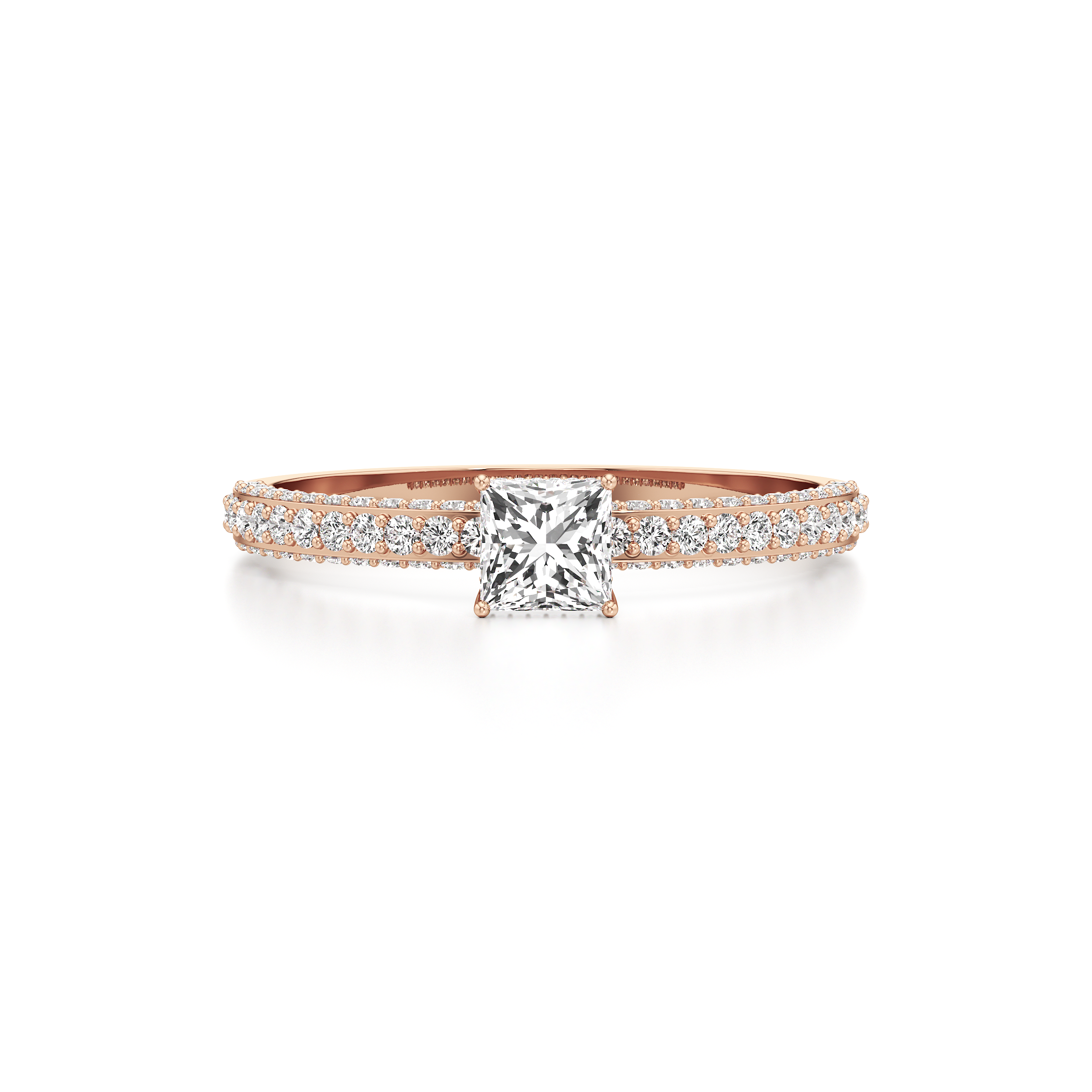 Bedazzled Solitaire Princess Ring
