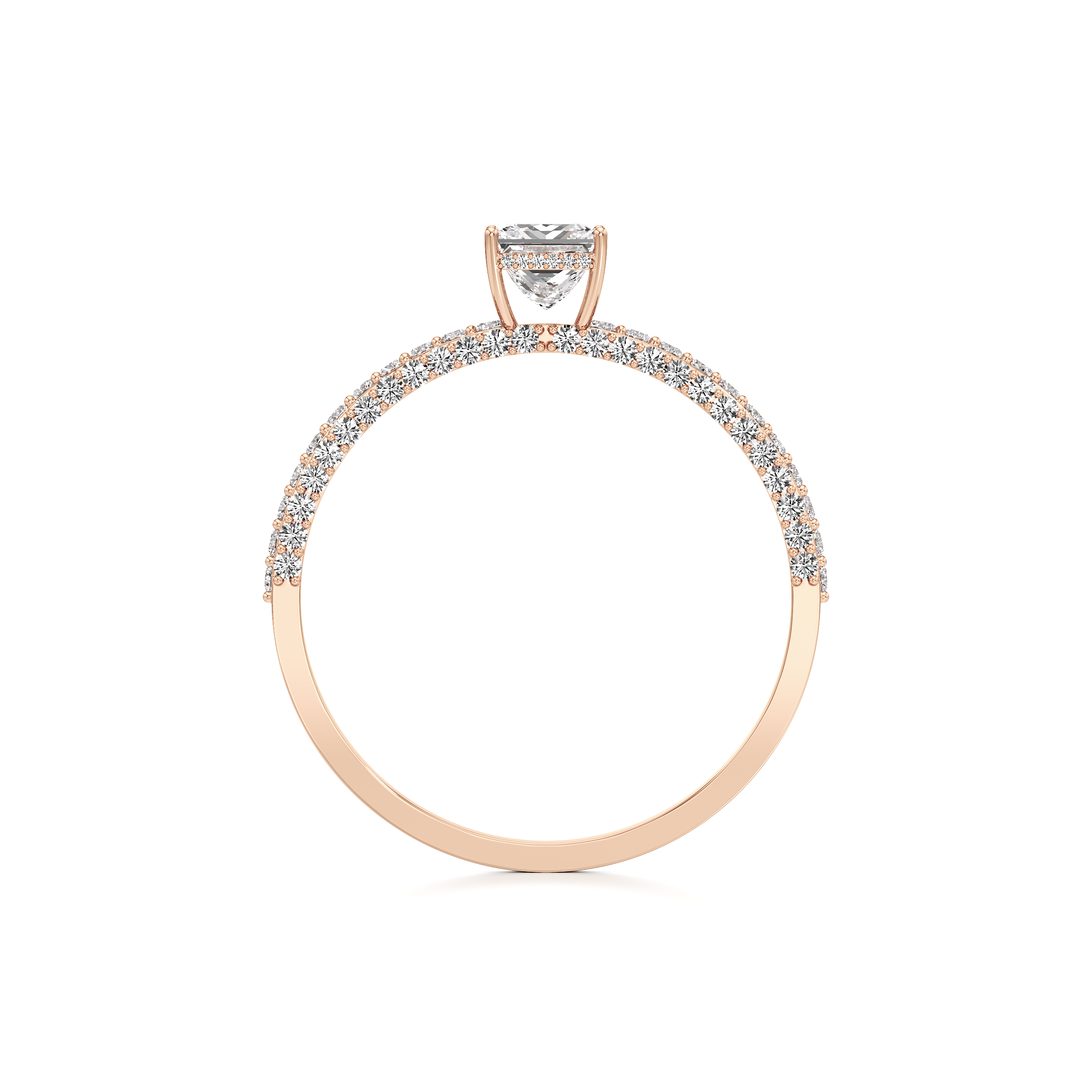 Bedazzled Solitaire Princess Ring