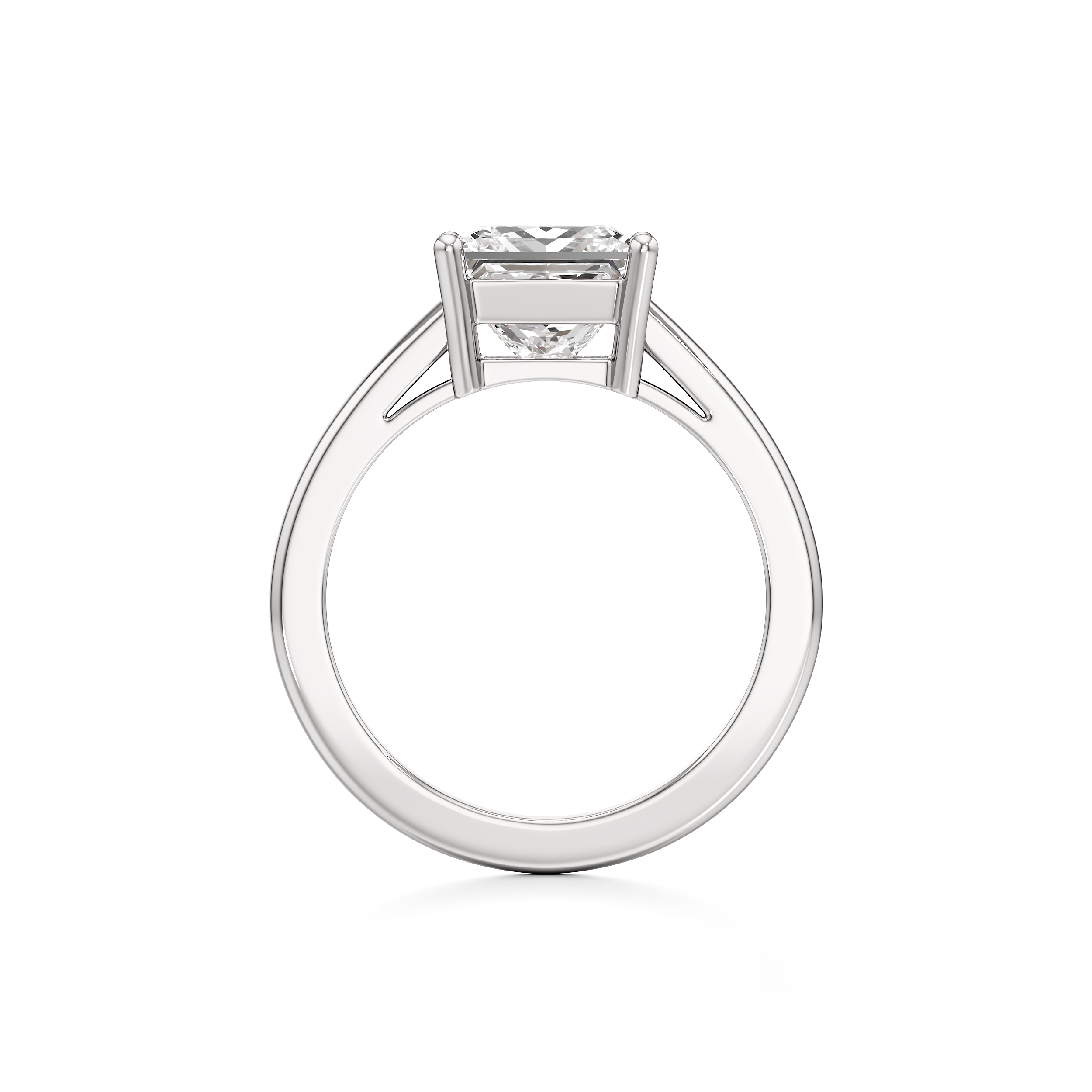 Classic Solitaire Princess Ring