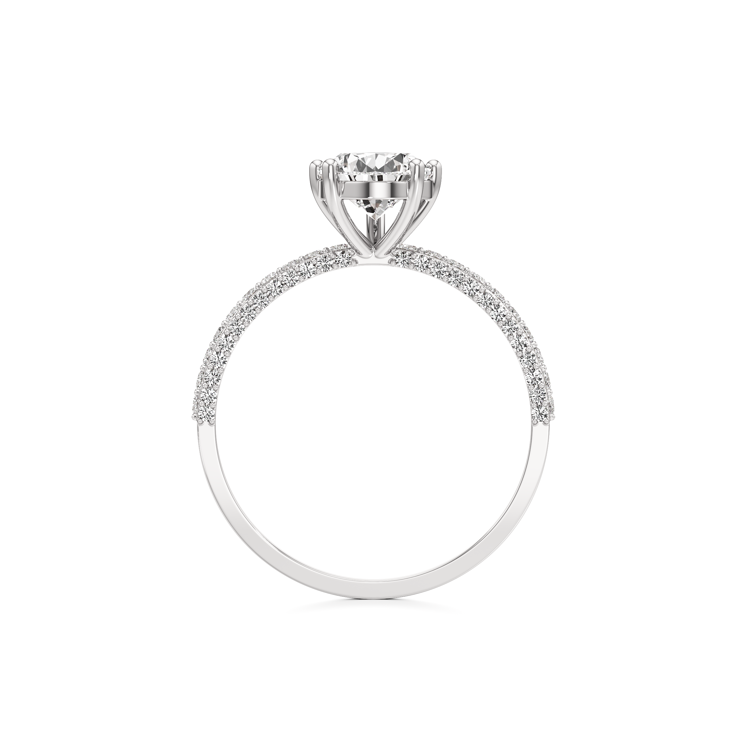 Bedazzled Solitaire Pear Ring