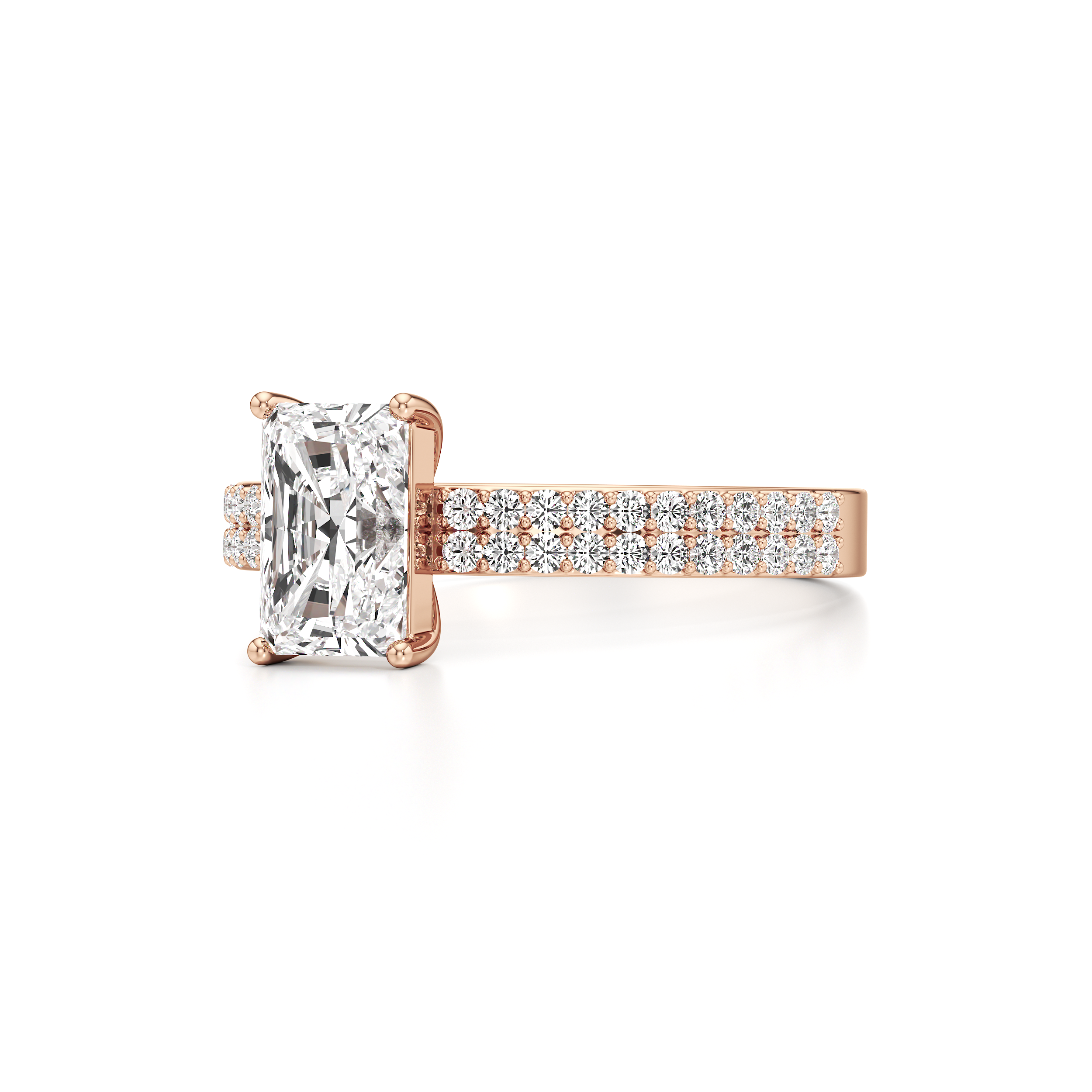 Bedazzled Solitaire Radiant Ring