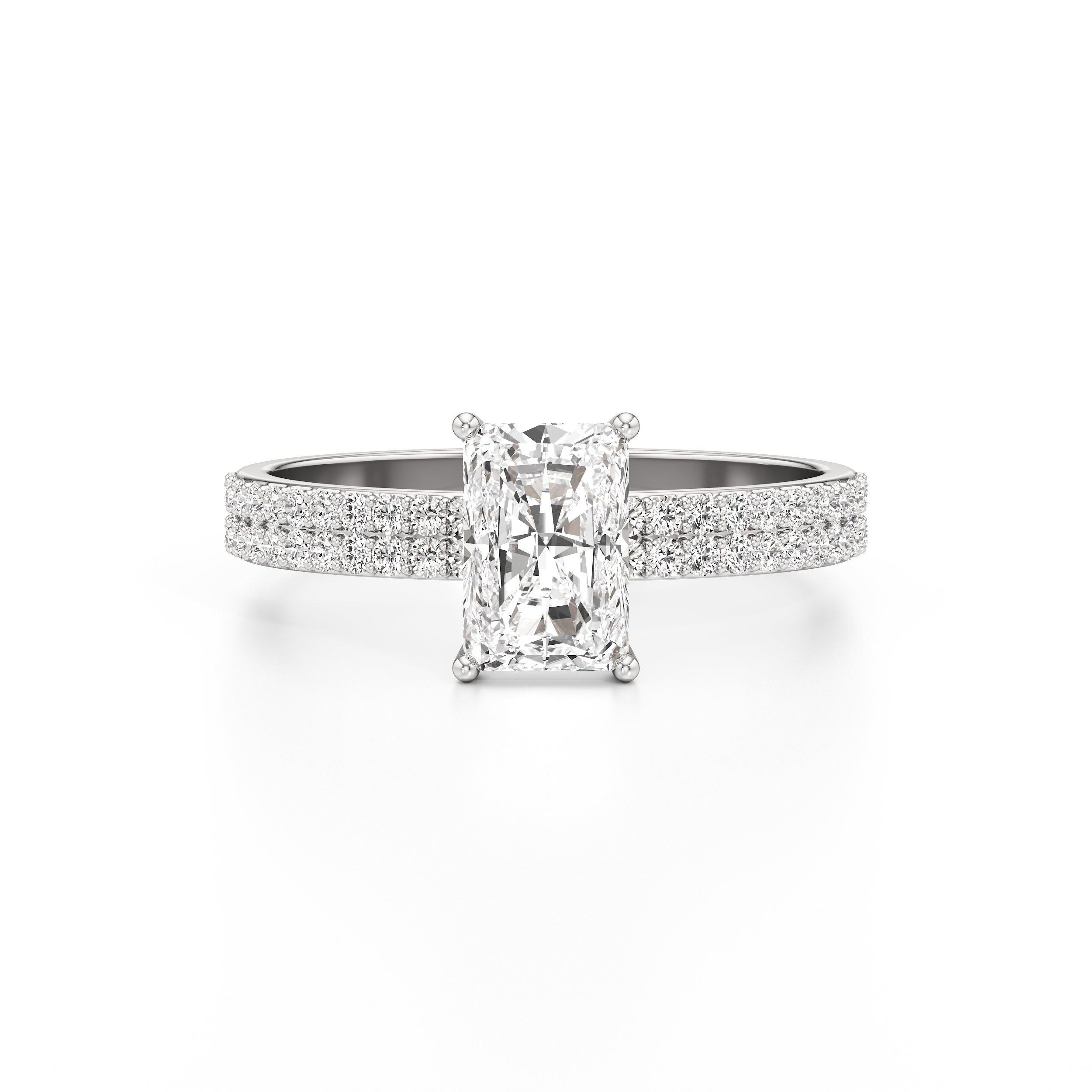 Bedazzled Solitaire Radiant Ring