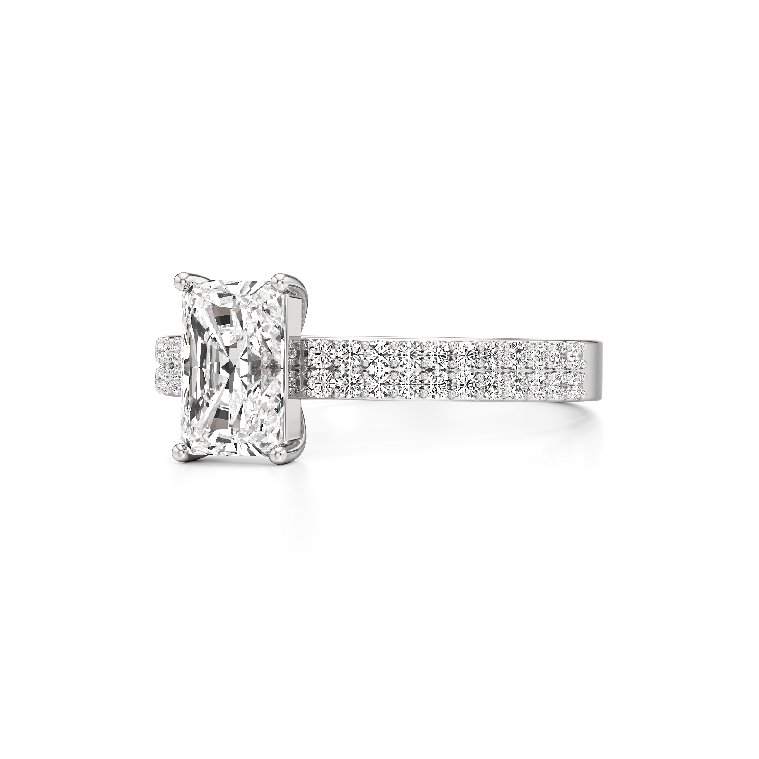 Bedazzled Solitaire Radiant Ring
