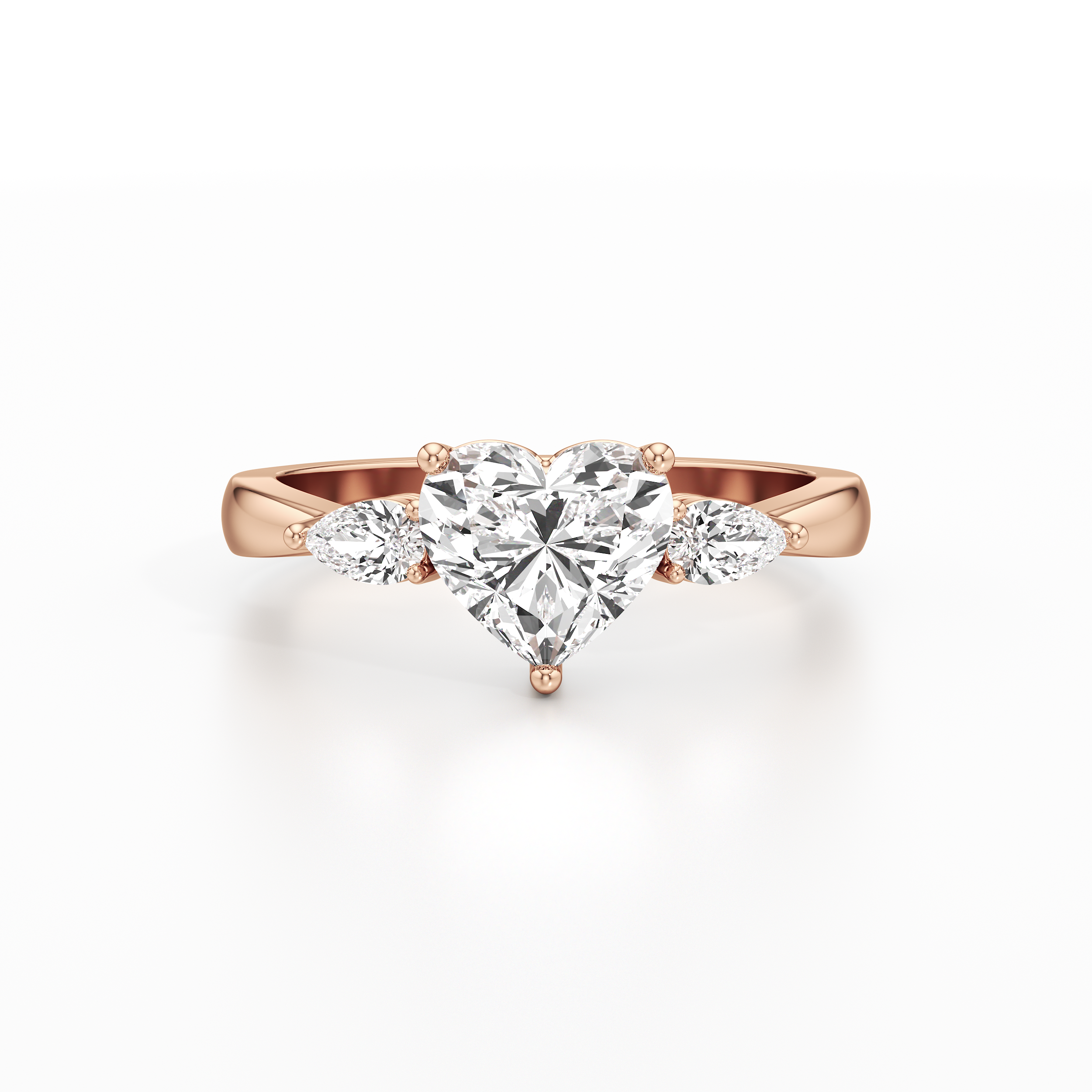 Hugging Heart Ring