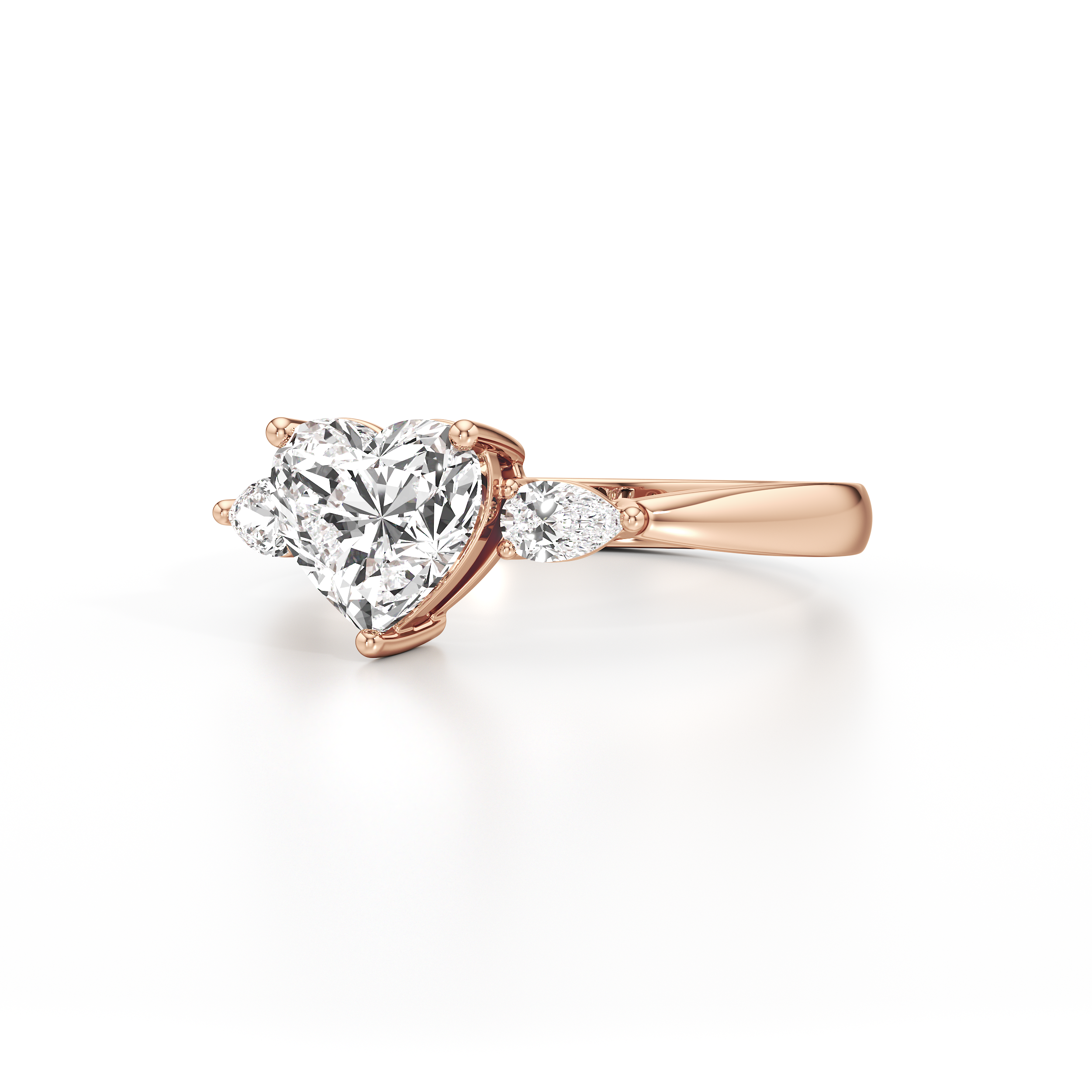Hugging Heart Ring