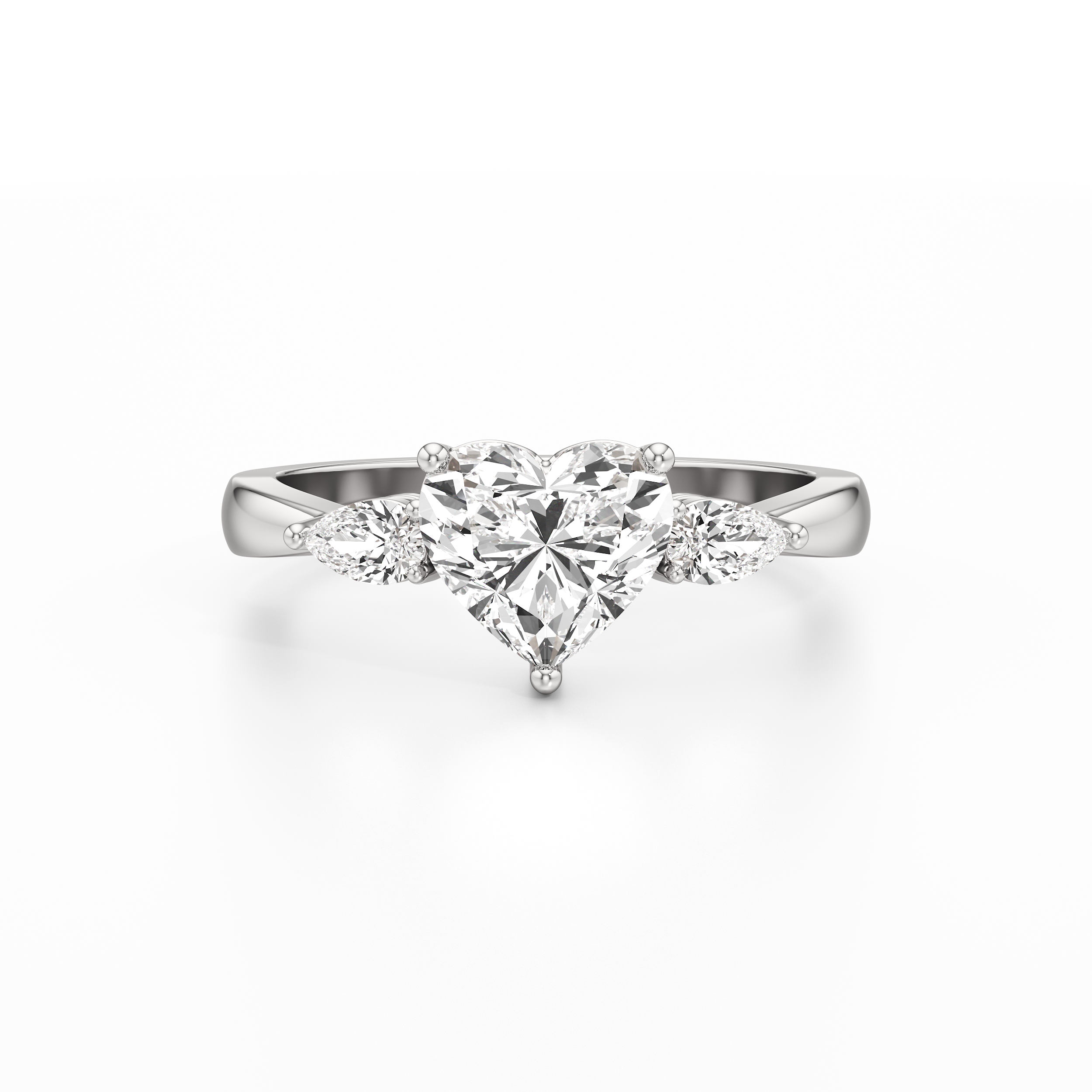 Hugging Heart Ring