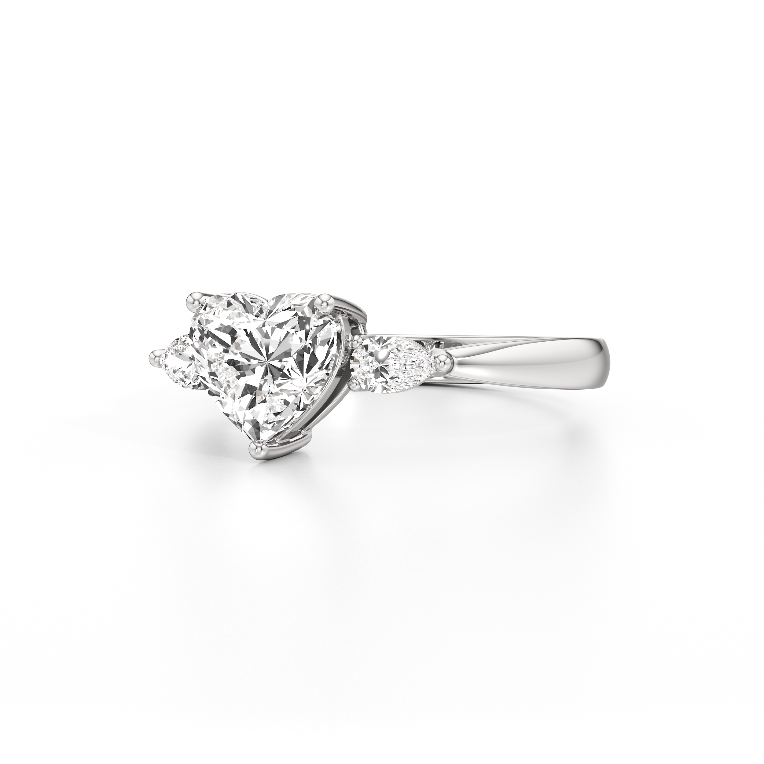 Hugging Heart Ring