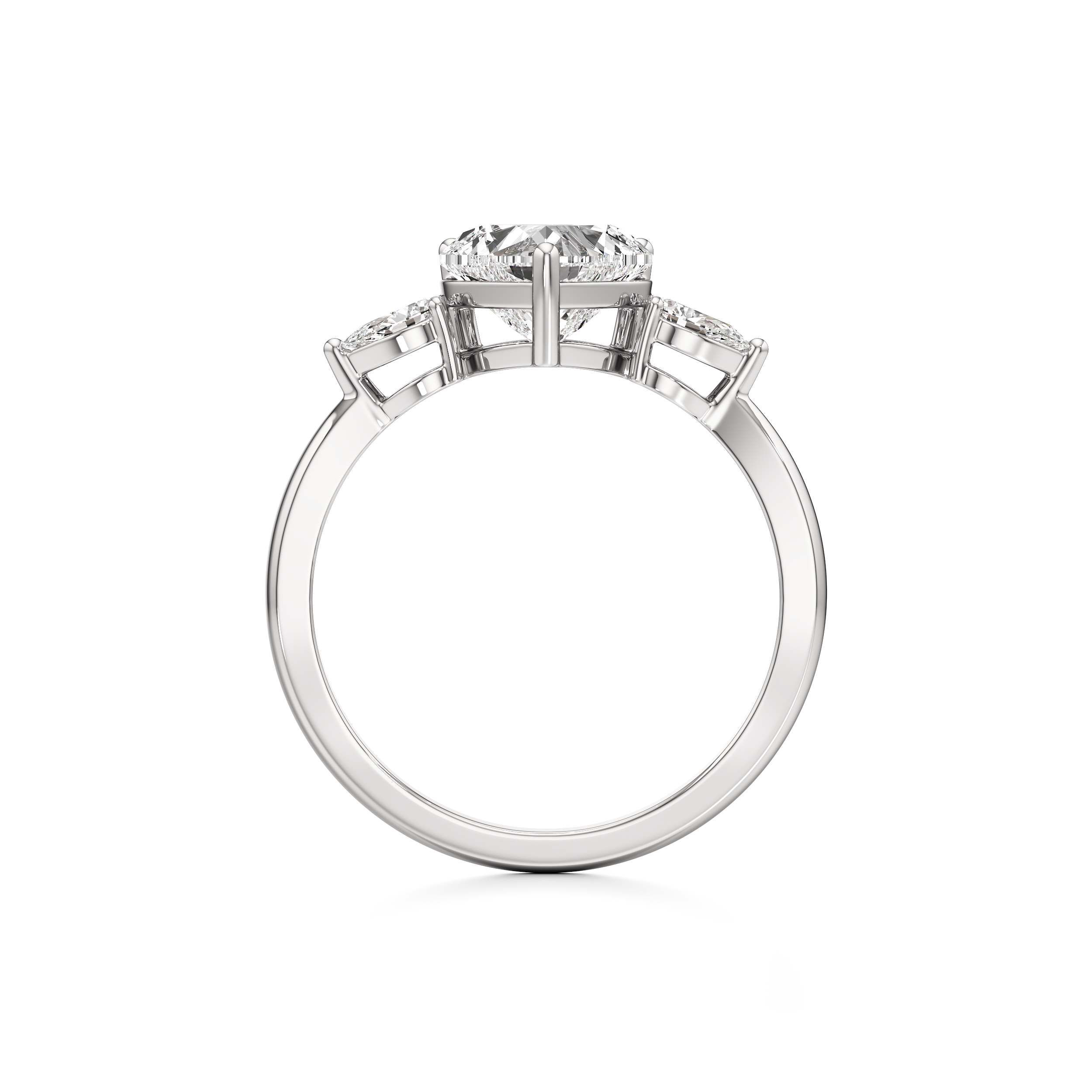 Hugging Heart Ring