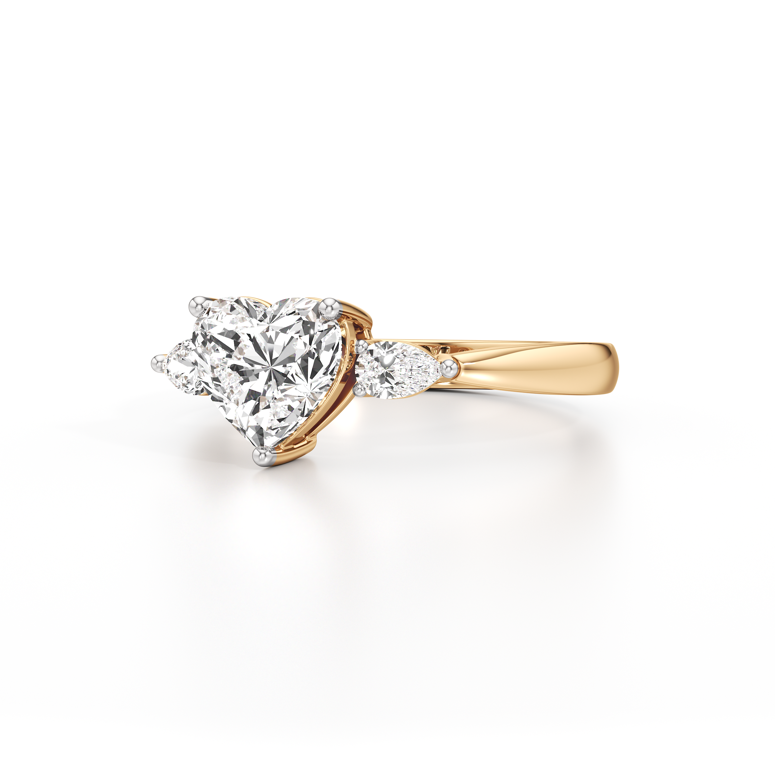 Hugging Heart Ring