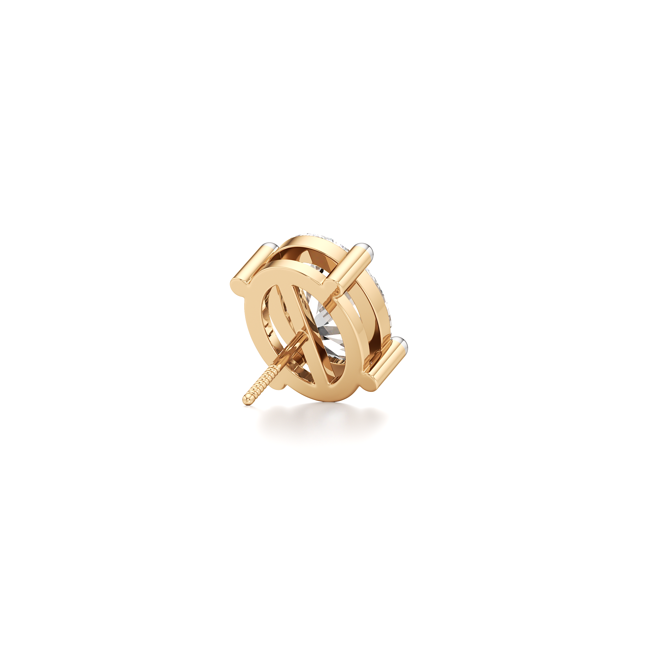 Oval Solitaire Stud Earrings