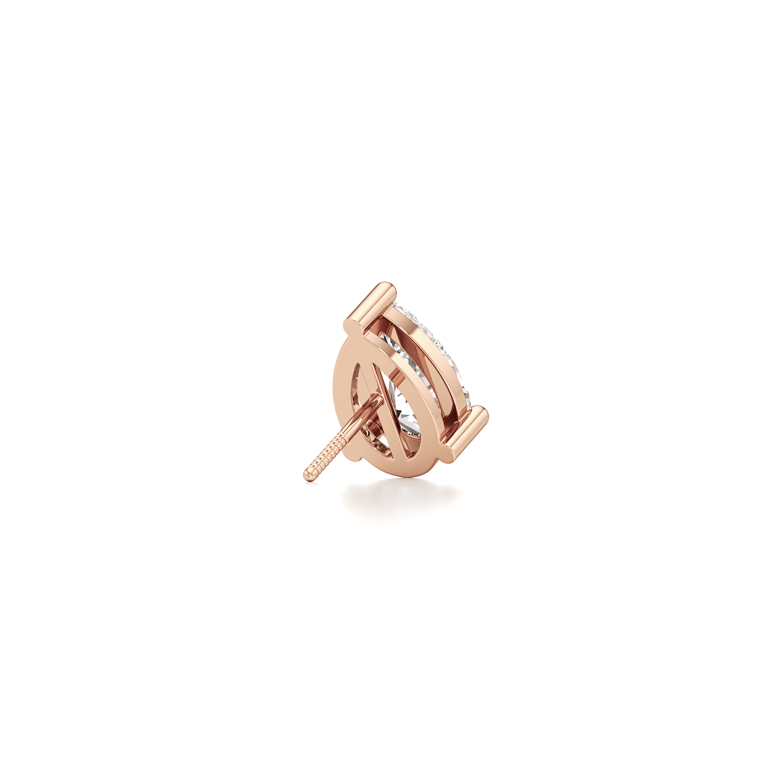 Pear Solitaire Stud Earrings