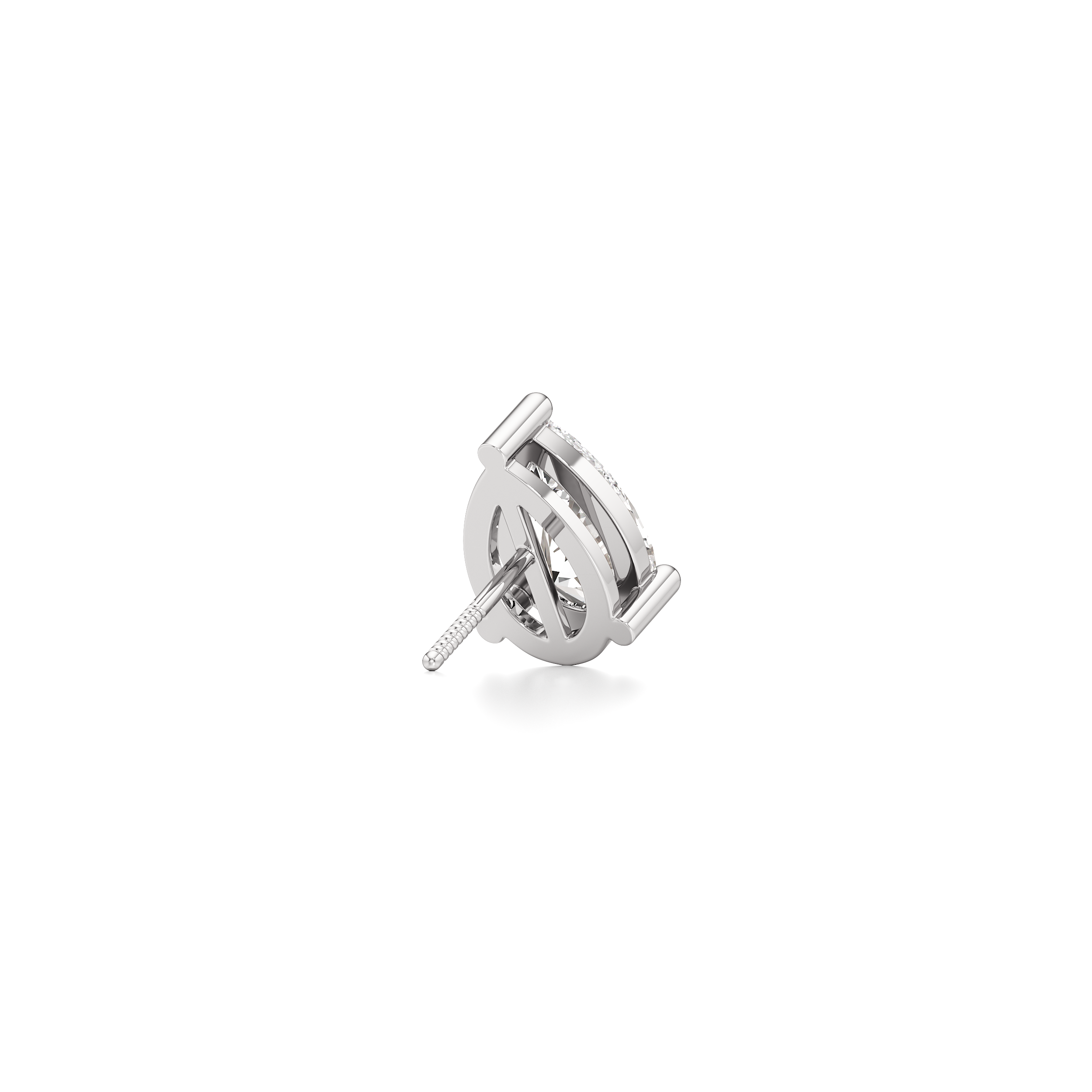 Pear Solitaire Stud Earrings
