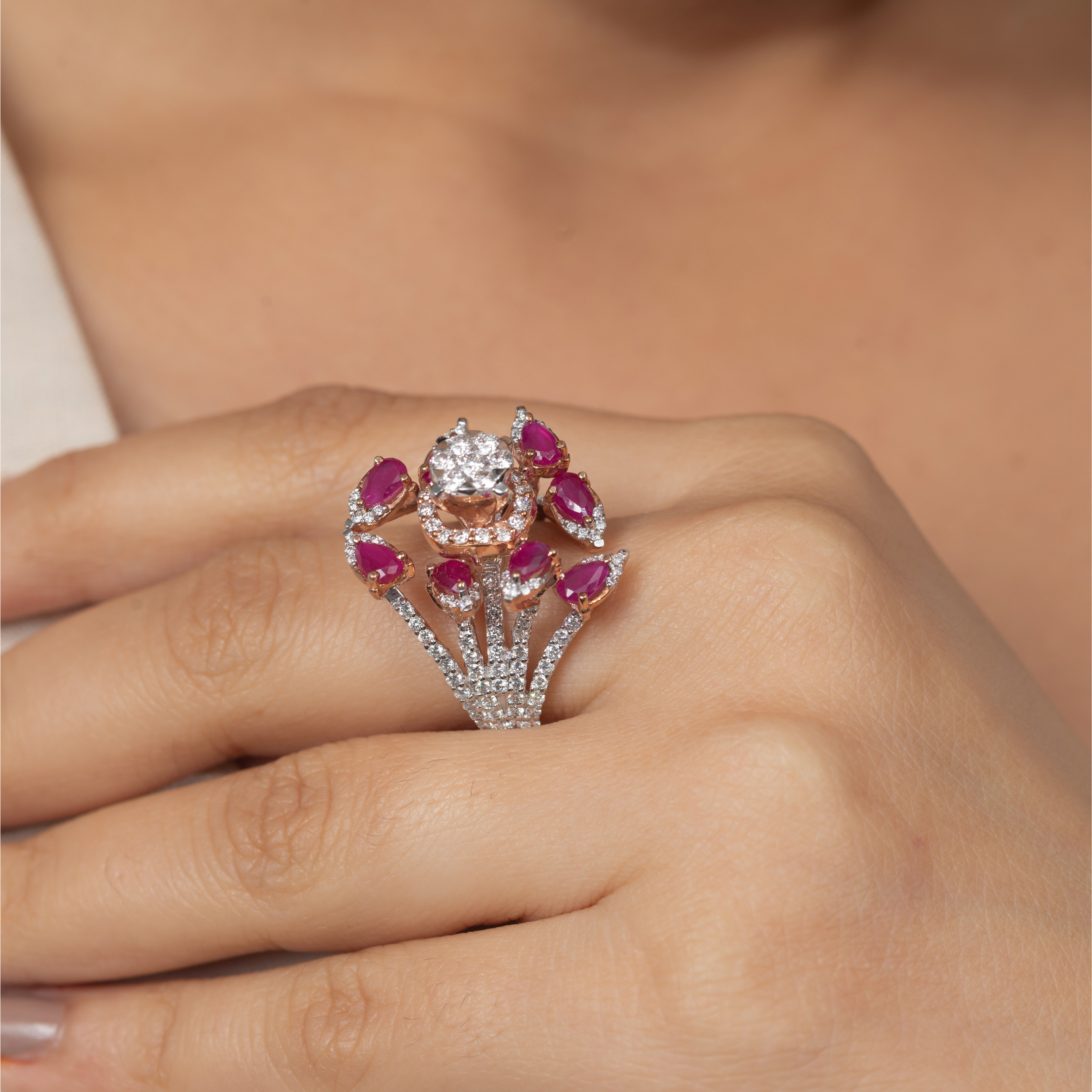 Trembling Tulips Ring