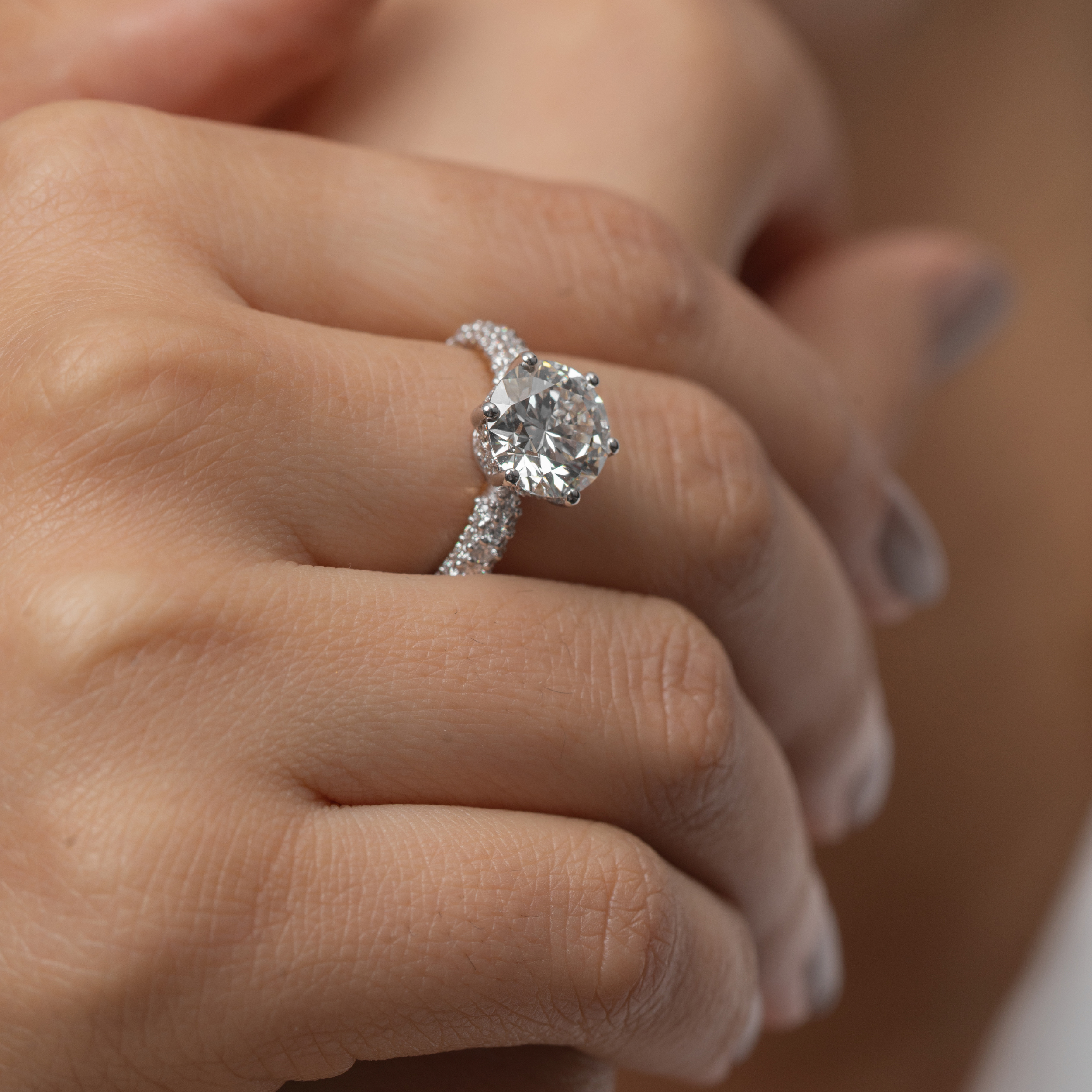 Bedazzled Round Ring