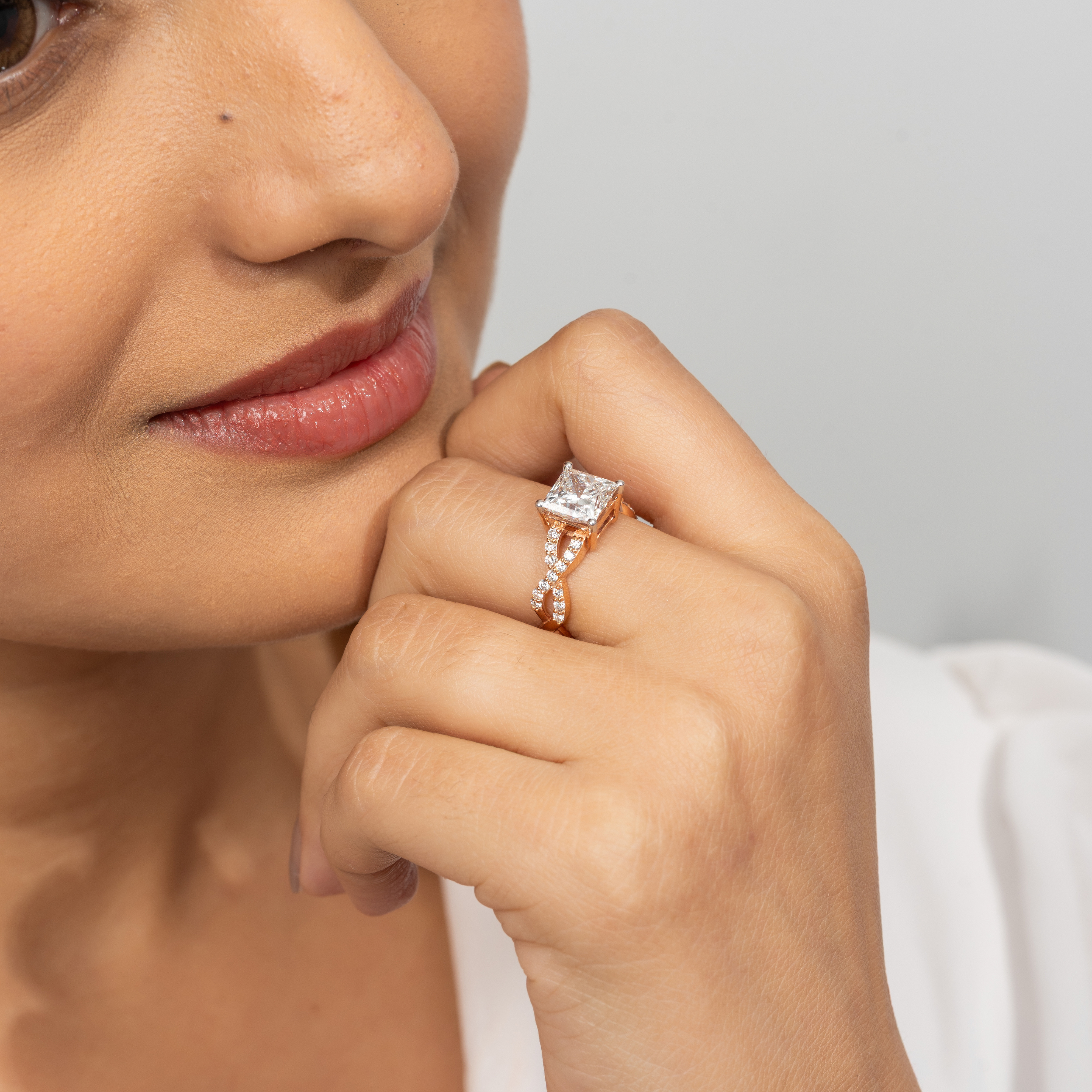 Bedazzled Loop Princess Ring