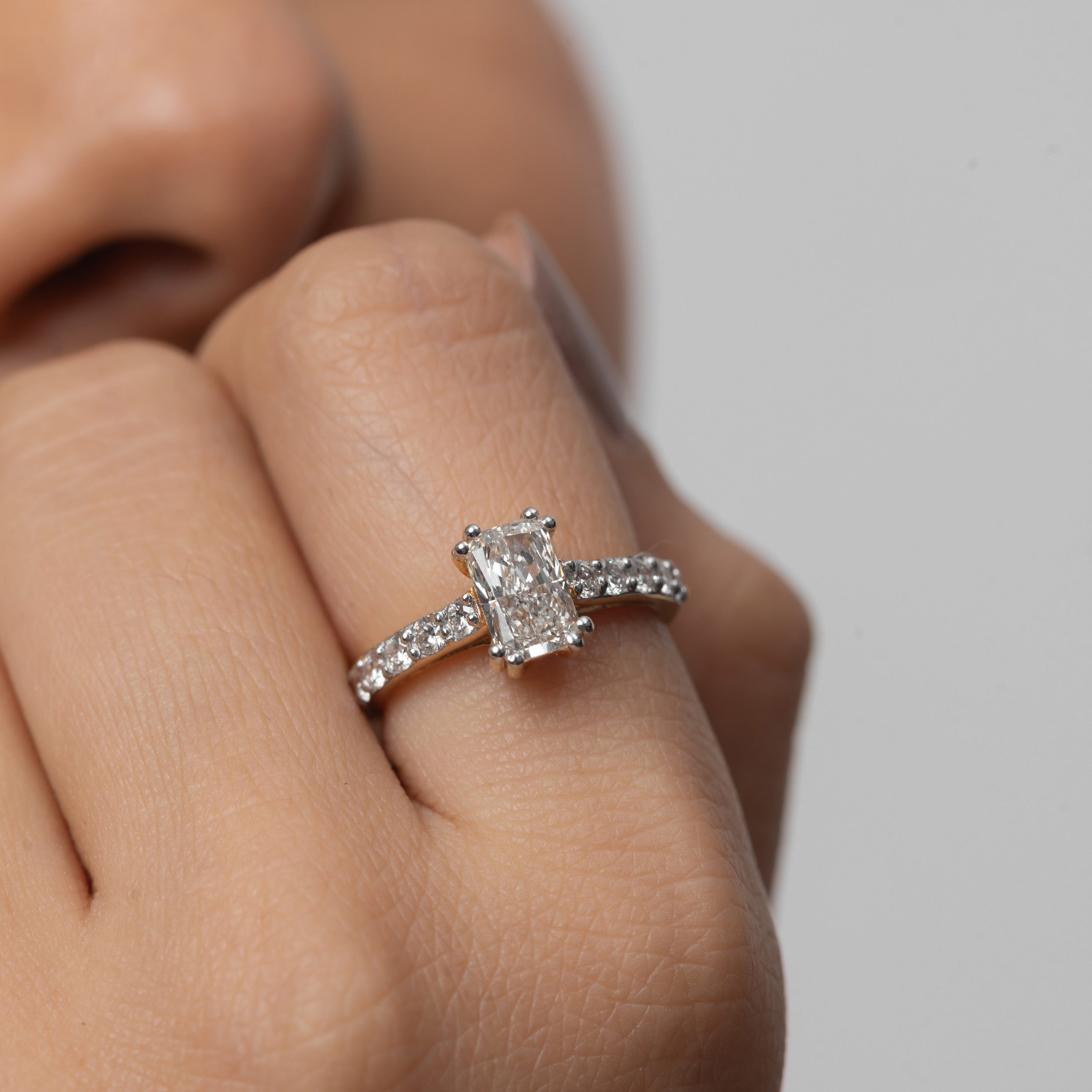 Classic Solitaire Radiance Ring