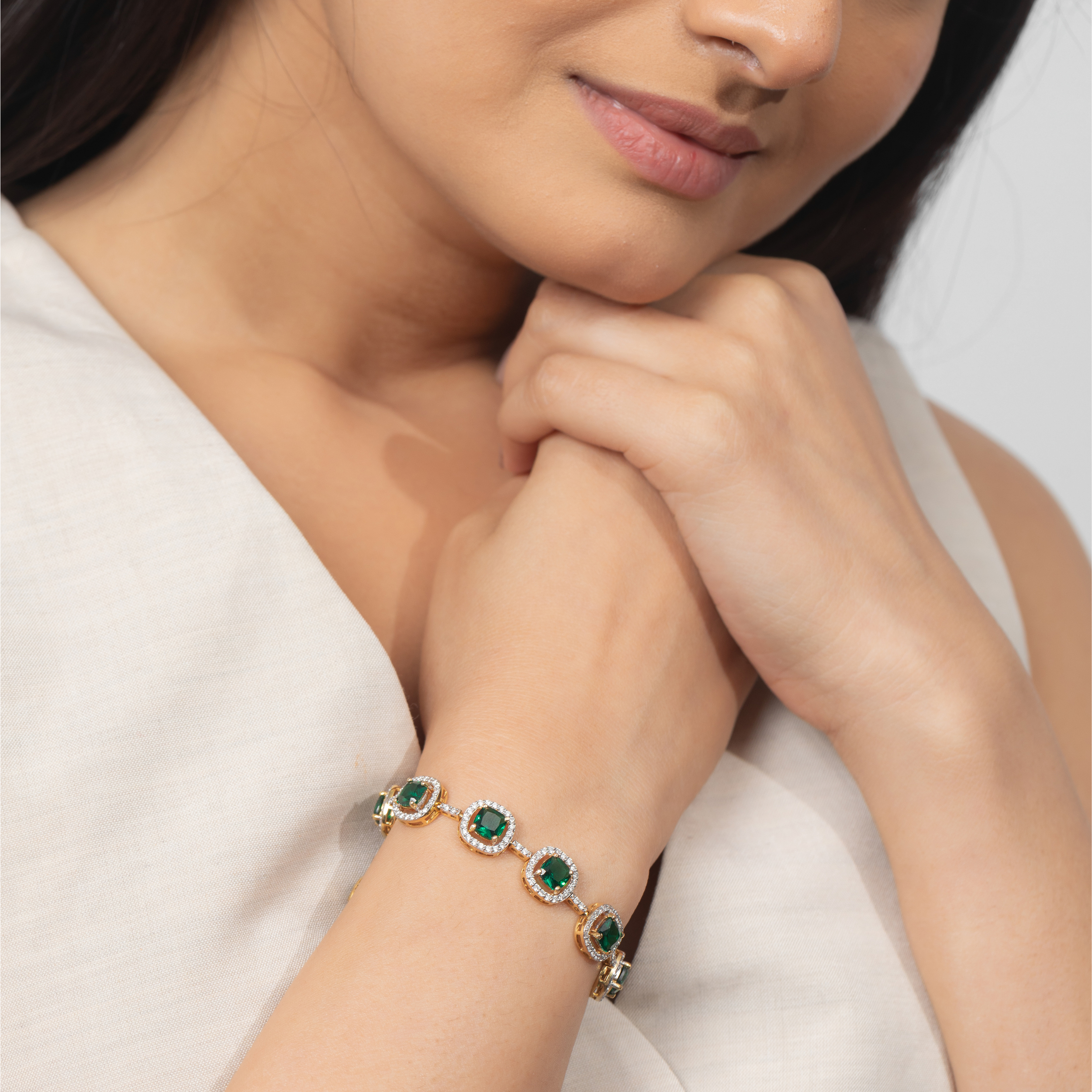 Princess Halo Tennis Bracelet