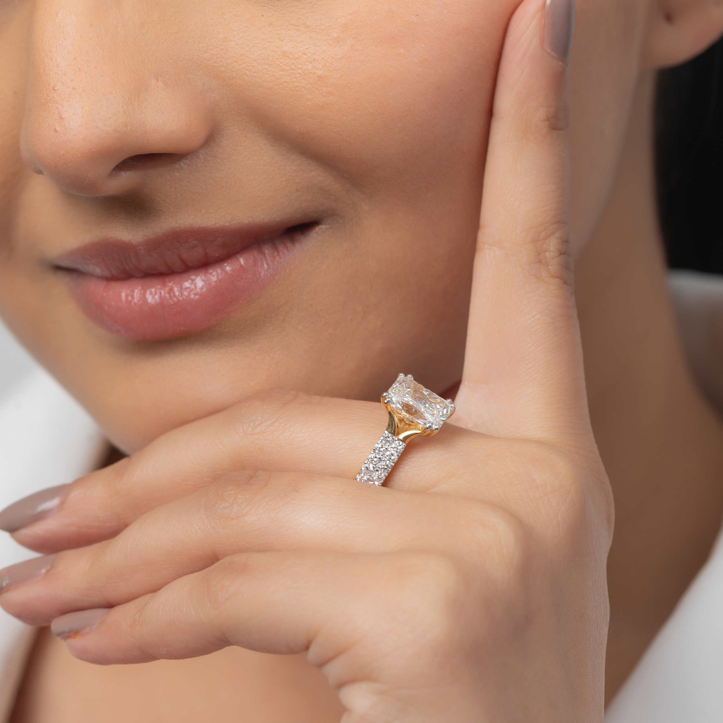Bedazzled Pave Radiant Ring
