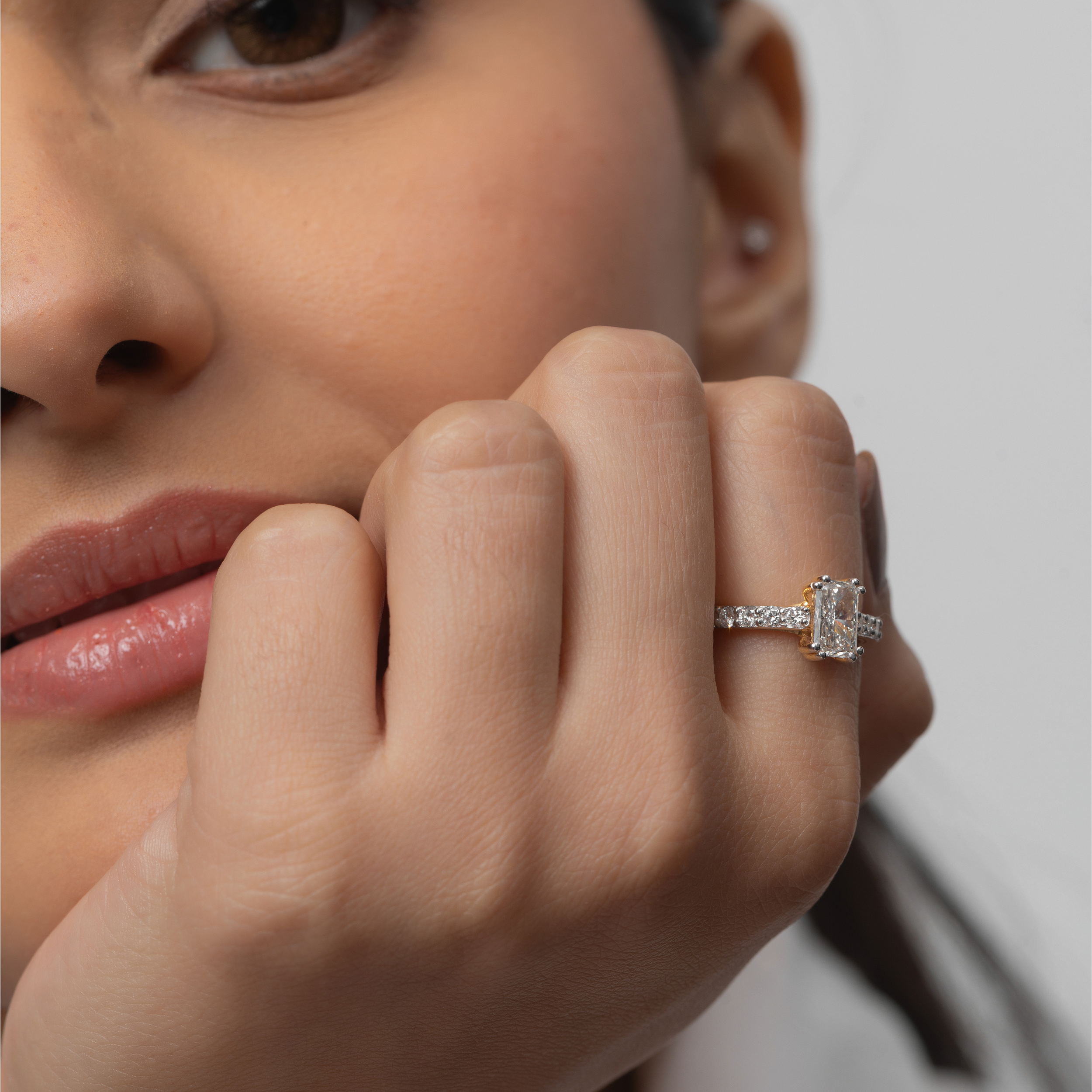 Classic Solitaire Radiance Ring
