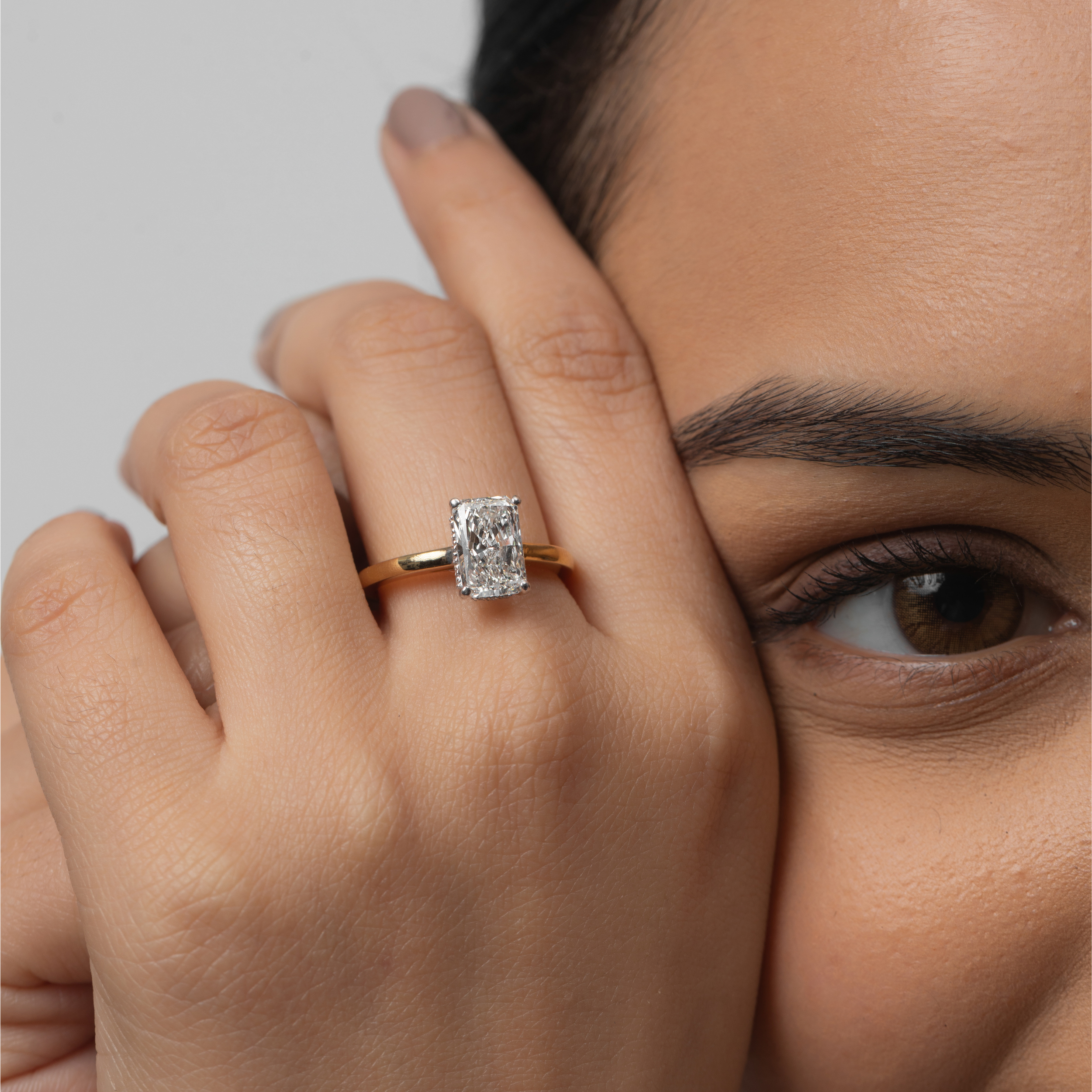 Classic Solitaire Radiant Ring