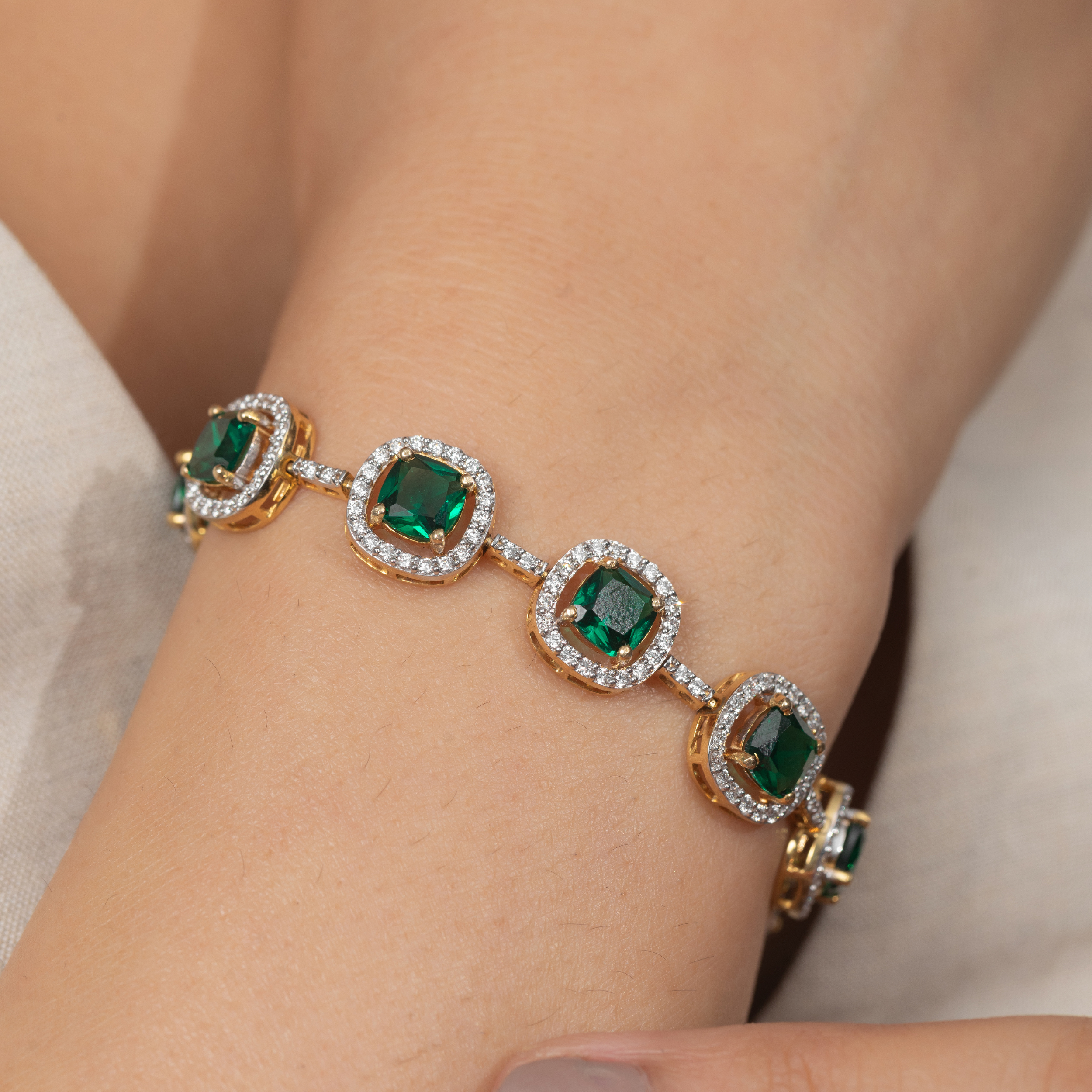 Princess Halo Tennis Bracelet