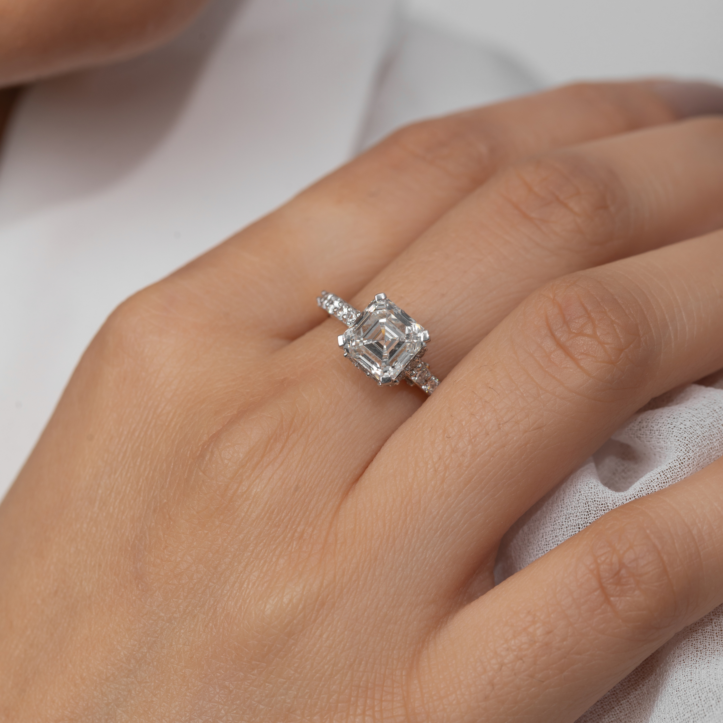 A Pave Princess Classic Ring