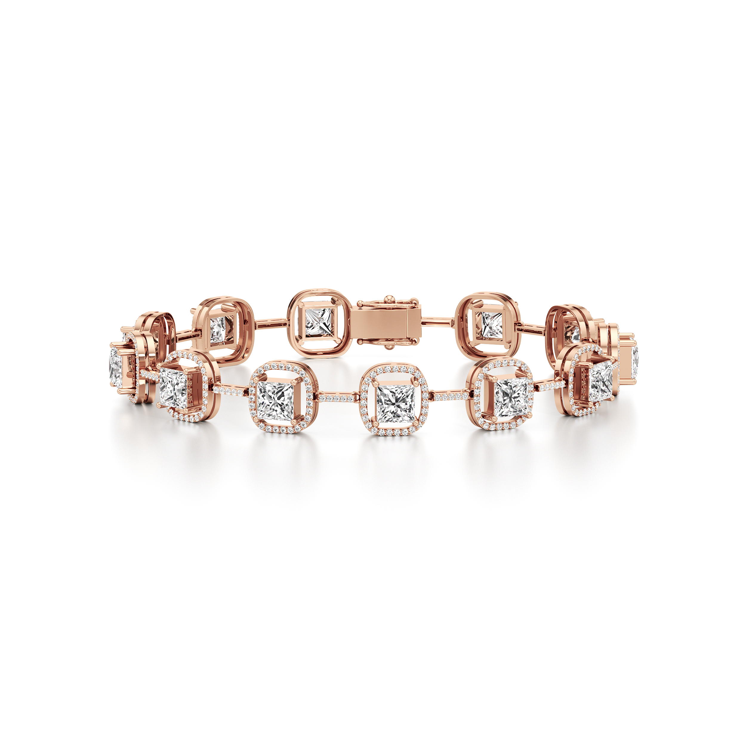 Princess Halo Tennis Bracelet