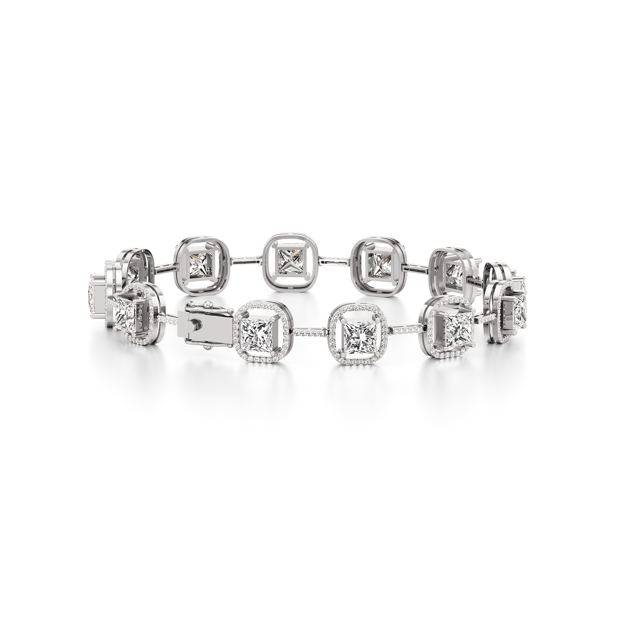 Princess Halo Tennis Bracelet