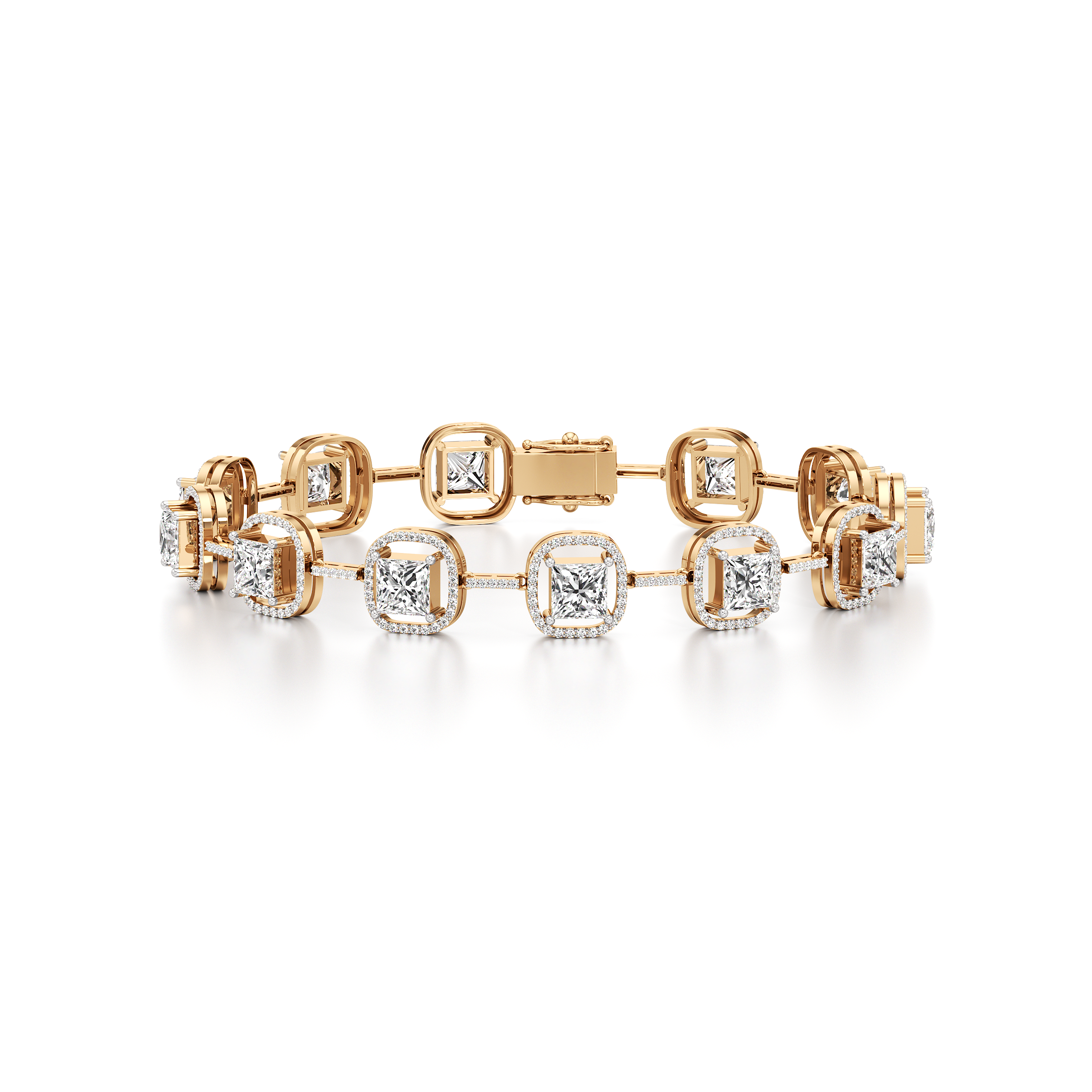 Princess Halo Tennis Bracelet