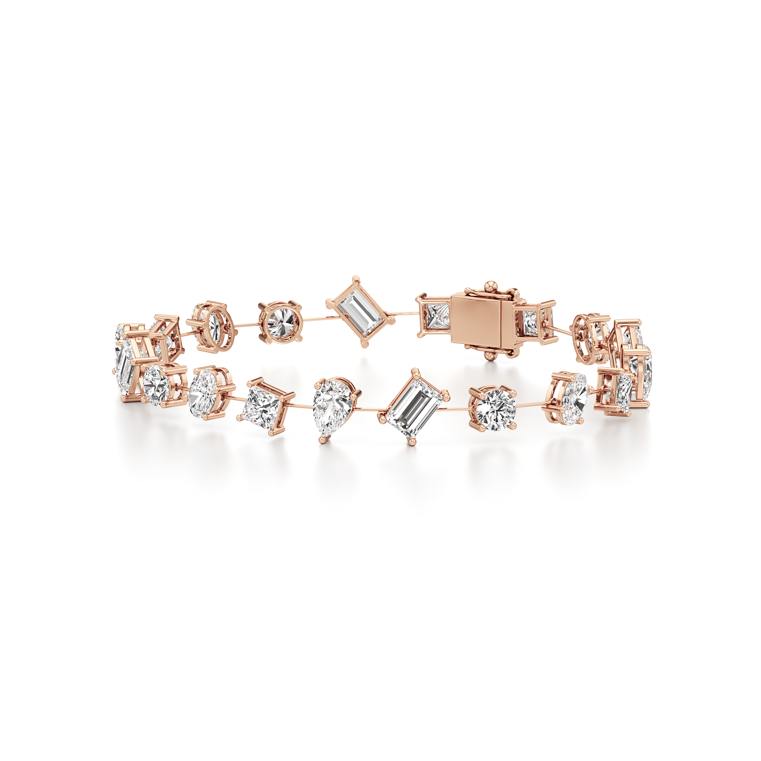 Mix Shape Tennis Bracelet