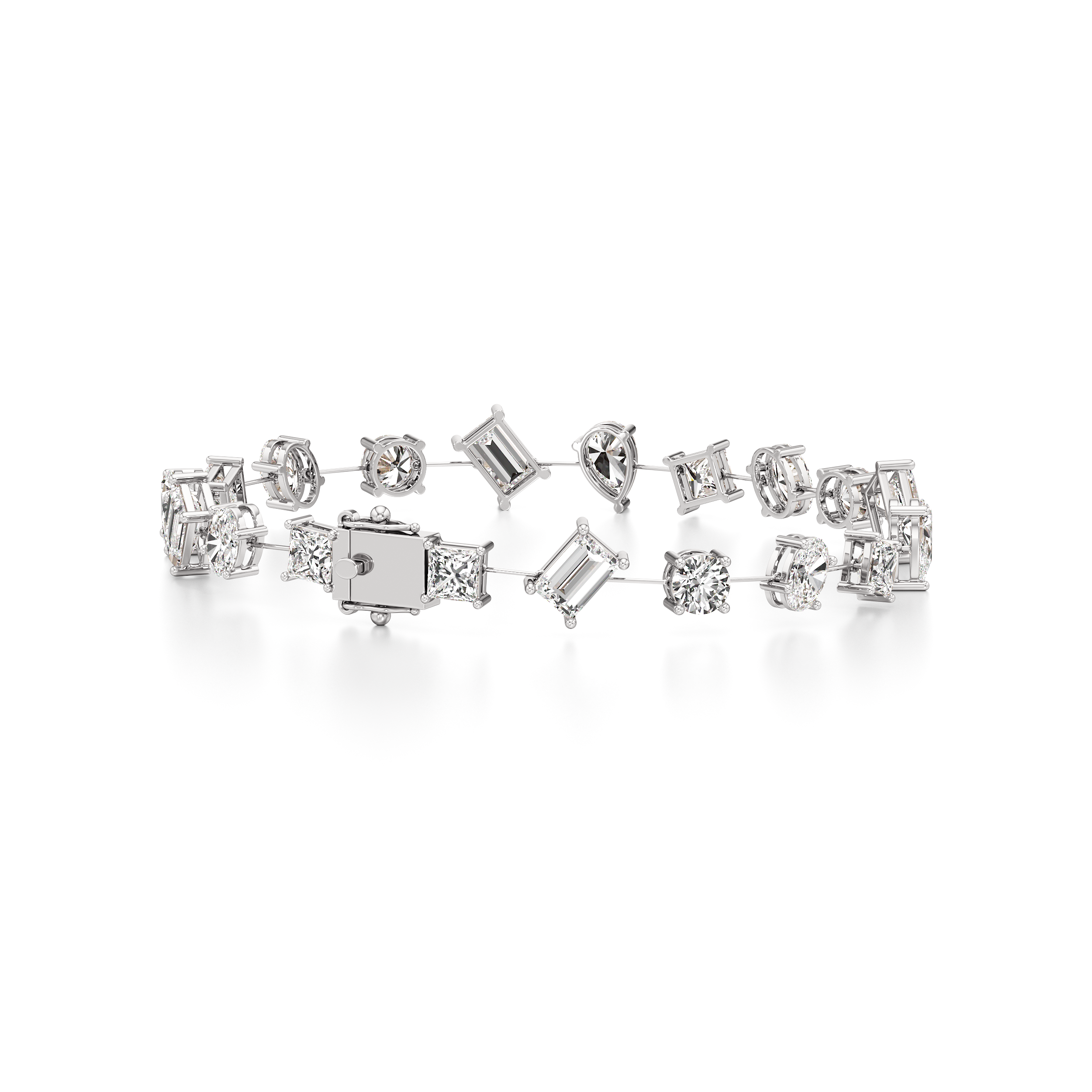 Mix Shape Tennis Bracelet