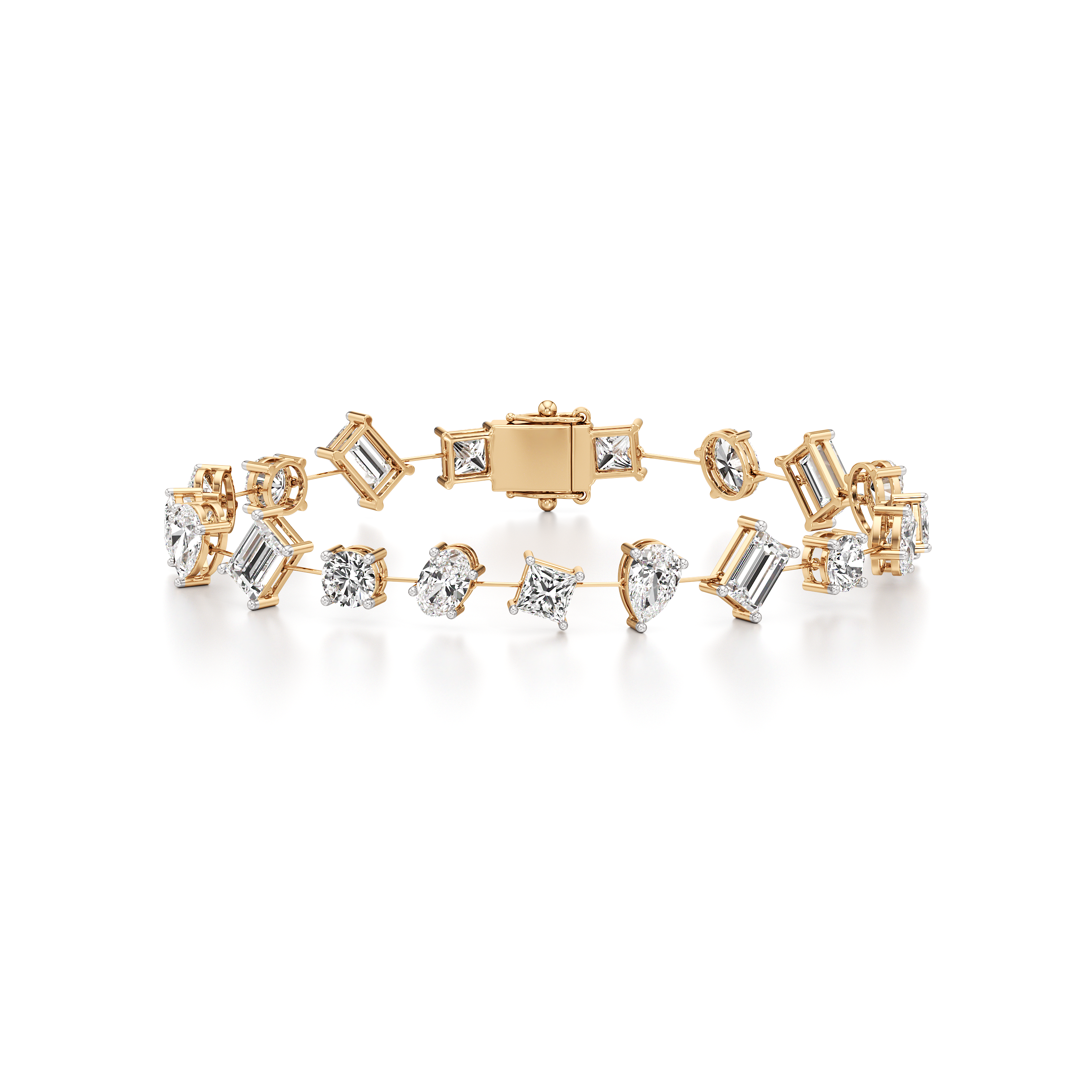 Mix Shape Tennis Bracelet