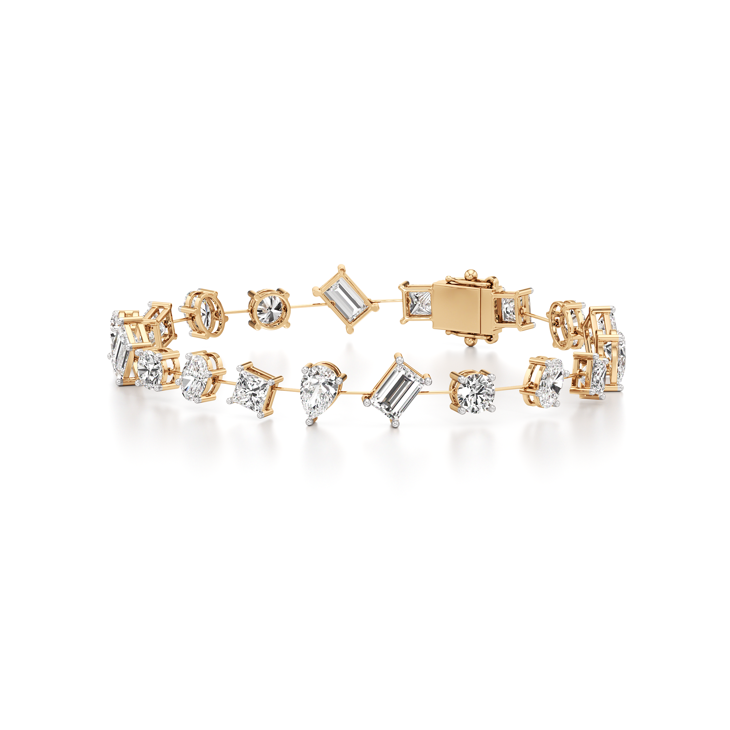 Mix Shape Tennis Bracelet