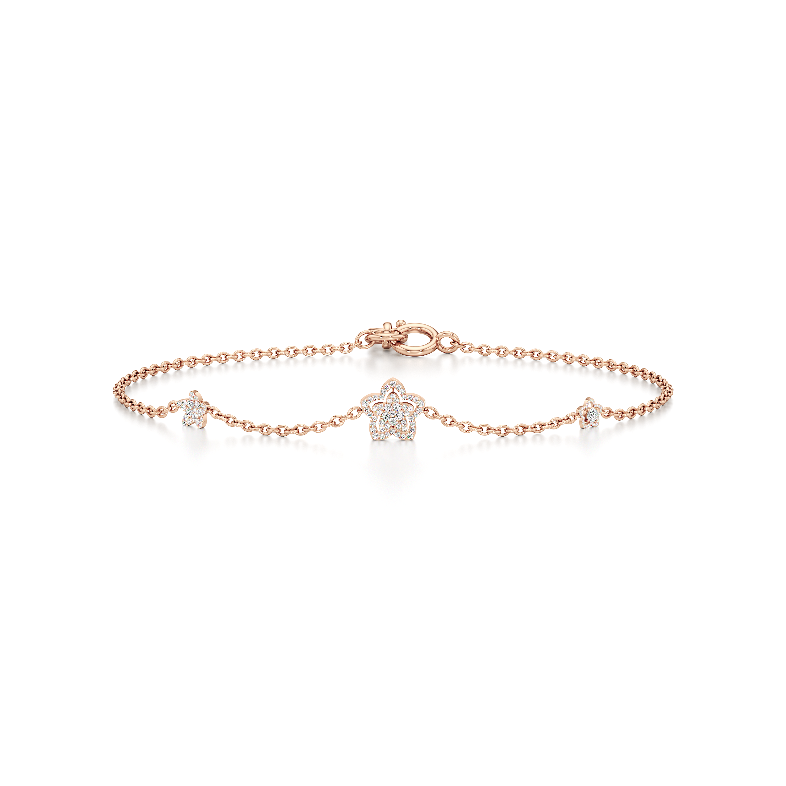 Blooming Flower Tennis Bracelet