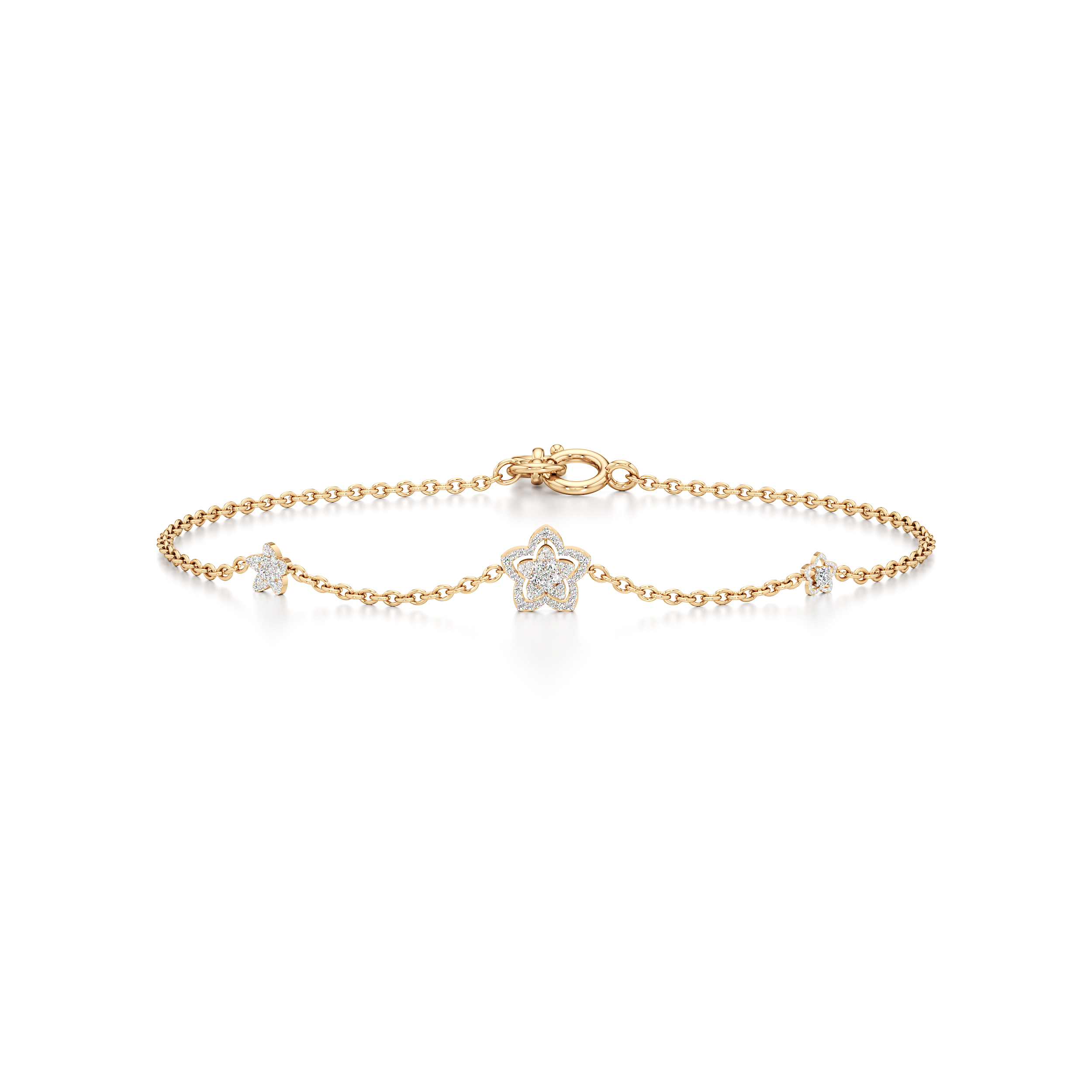 Blooming Flower Tennis Bracelet