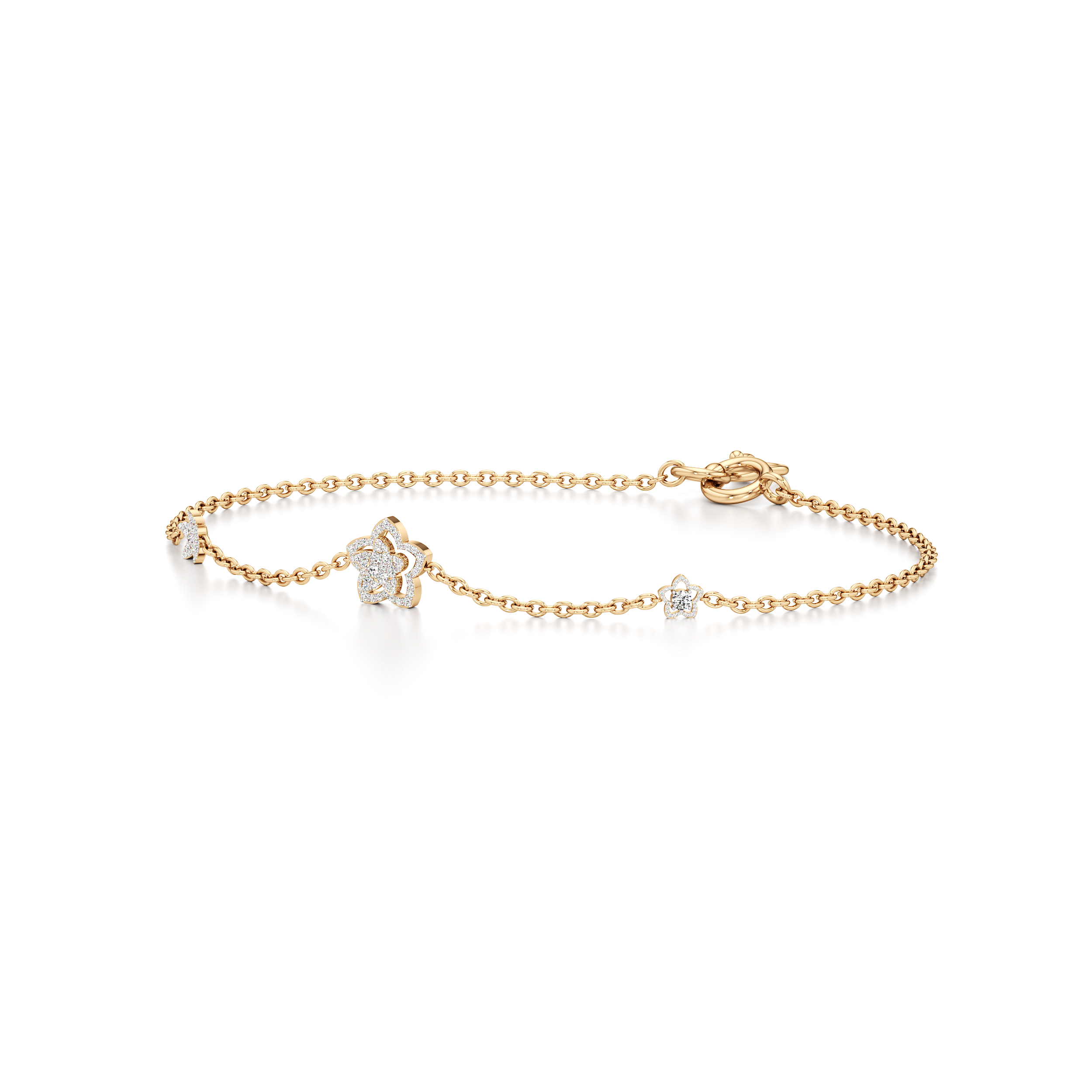 Blooming Flower Tennis Bracelet