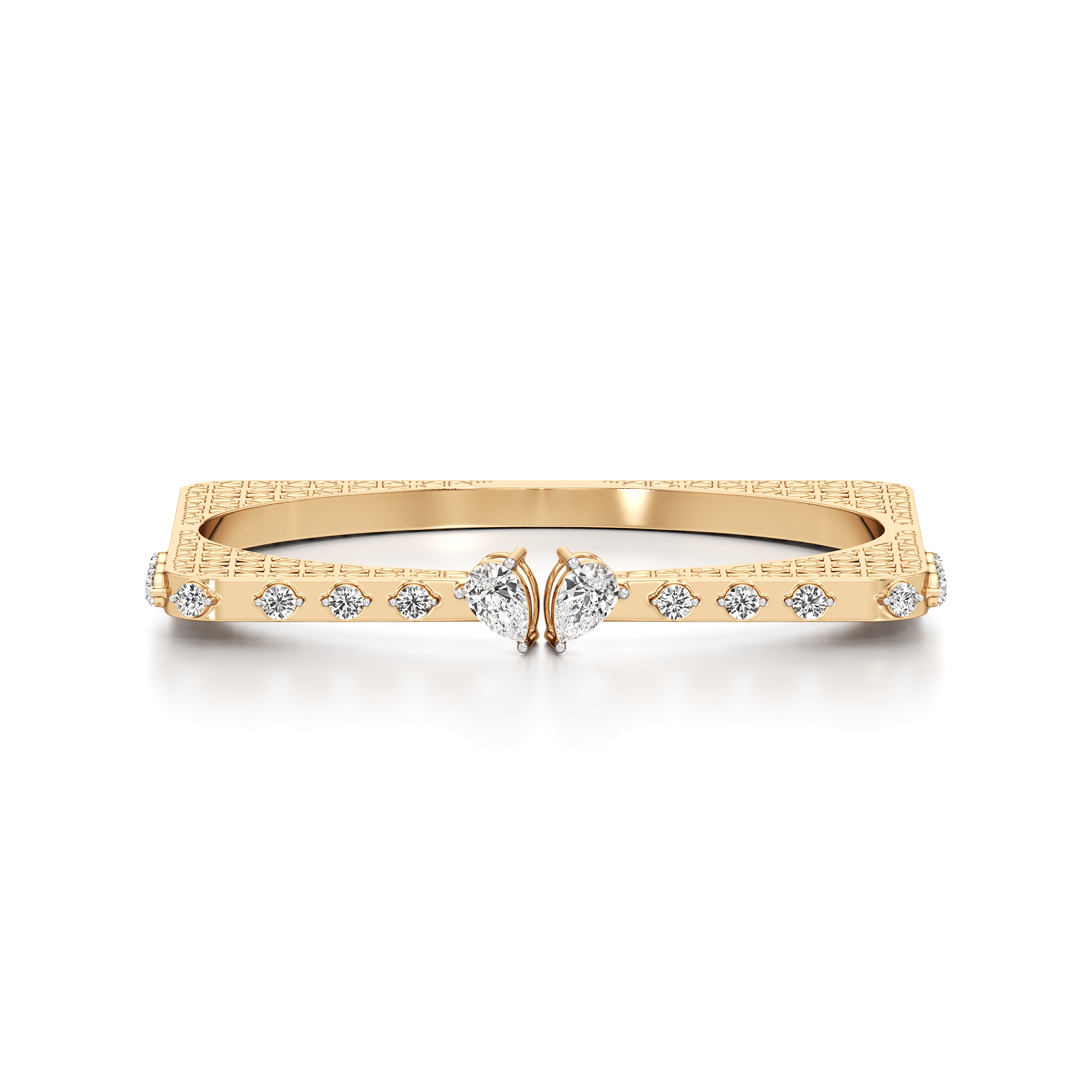 Heart Designer Bangle Bracelet